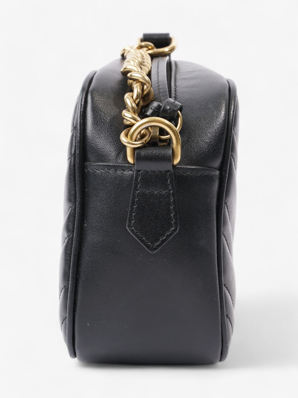 Gucci GG Marmont Black Matelasse Leather Small