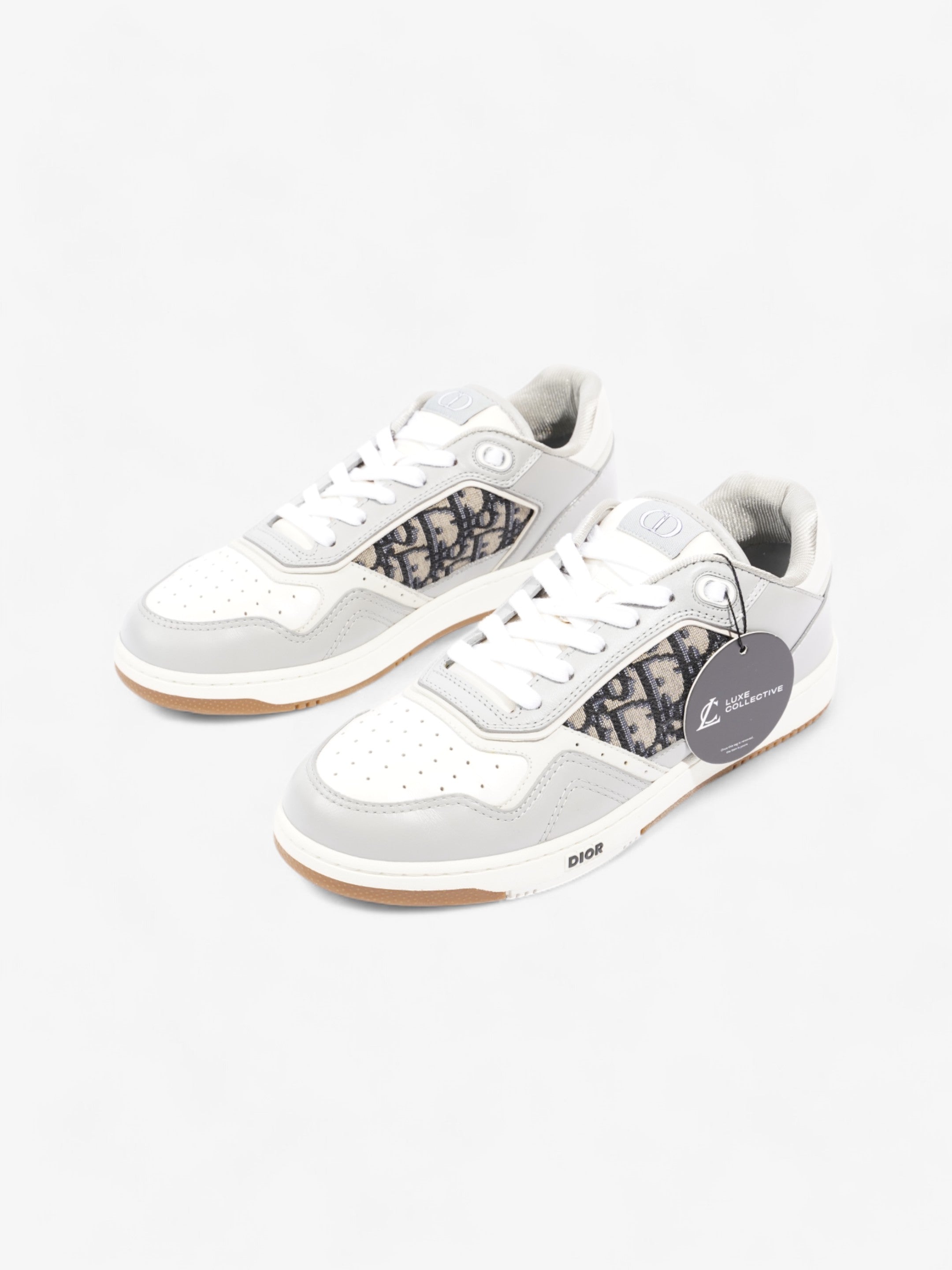 Christian Dior B27 White  / Grey / Black Leather EU 42 UK 8