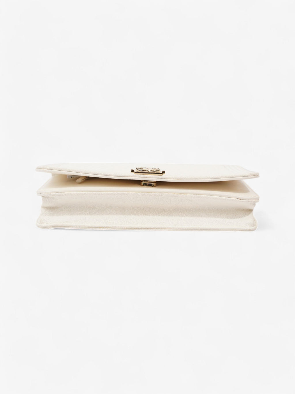 Chanel Boy Wallet on Chain White Caviar Leather