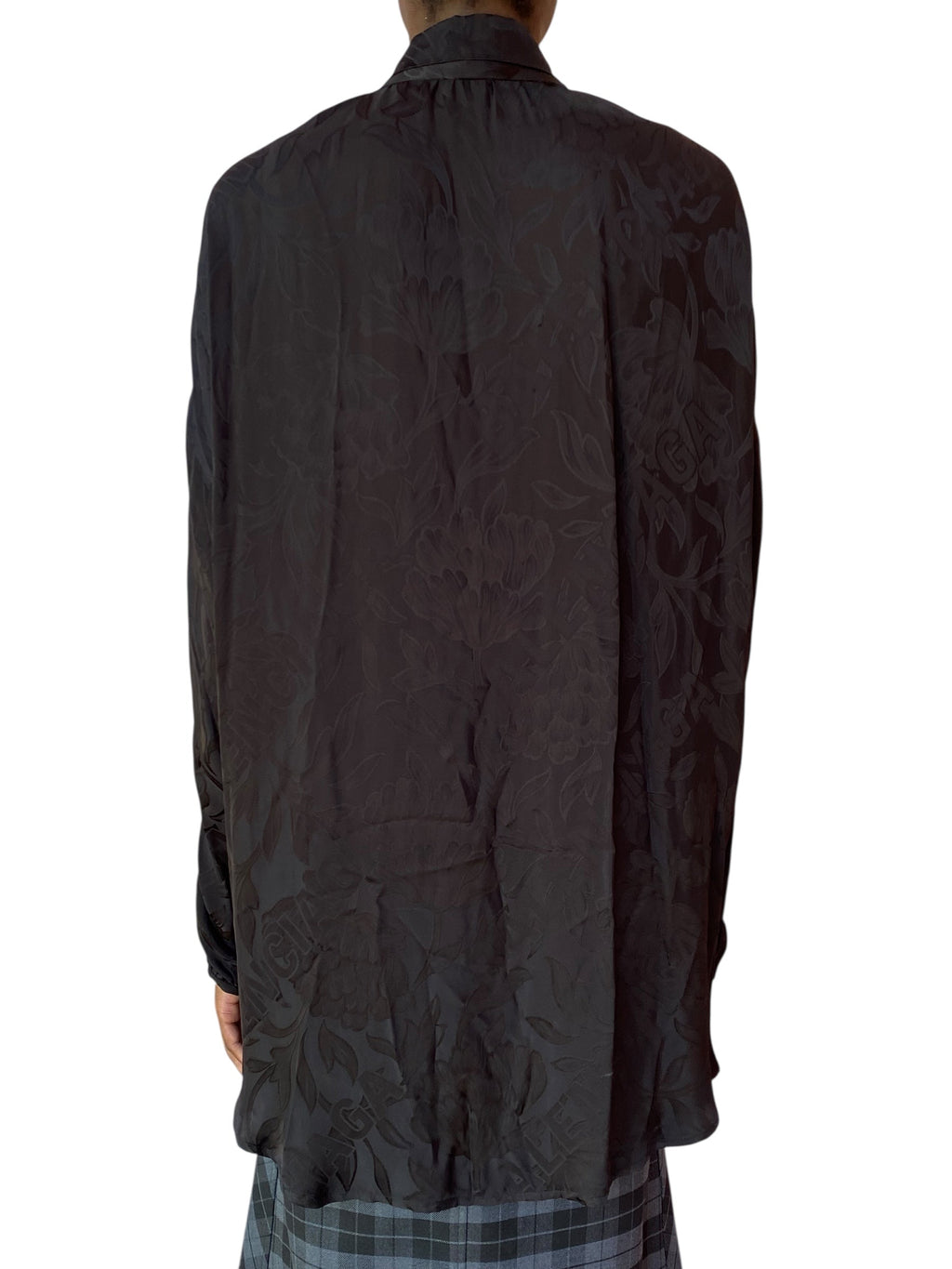 Balenciaga Black Combo Knit Scarf Sweater - 4