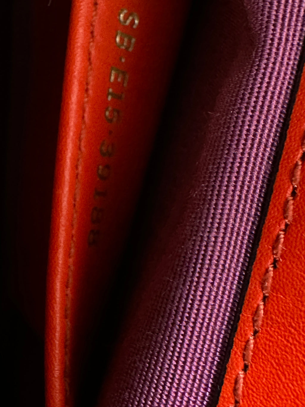 Bvlgari Medium Orange / Red Leather Serpenti Forever Flap Bag