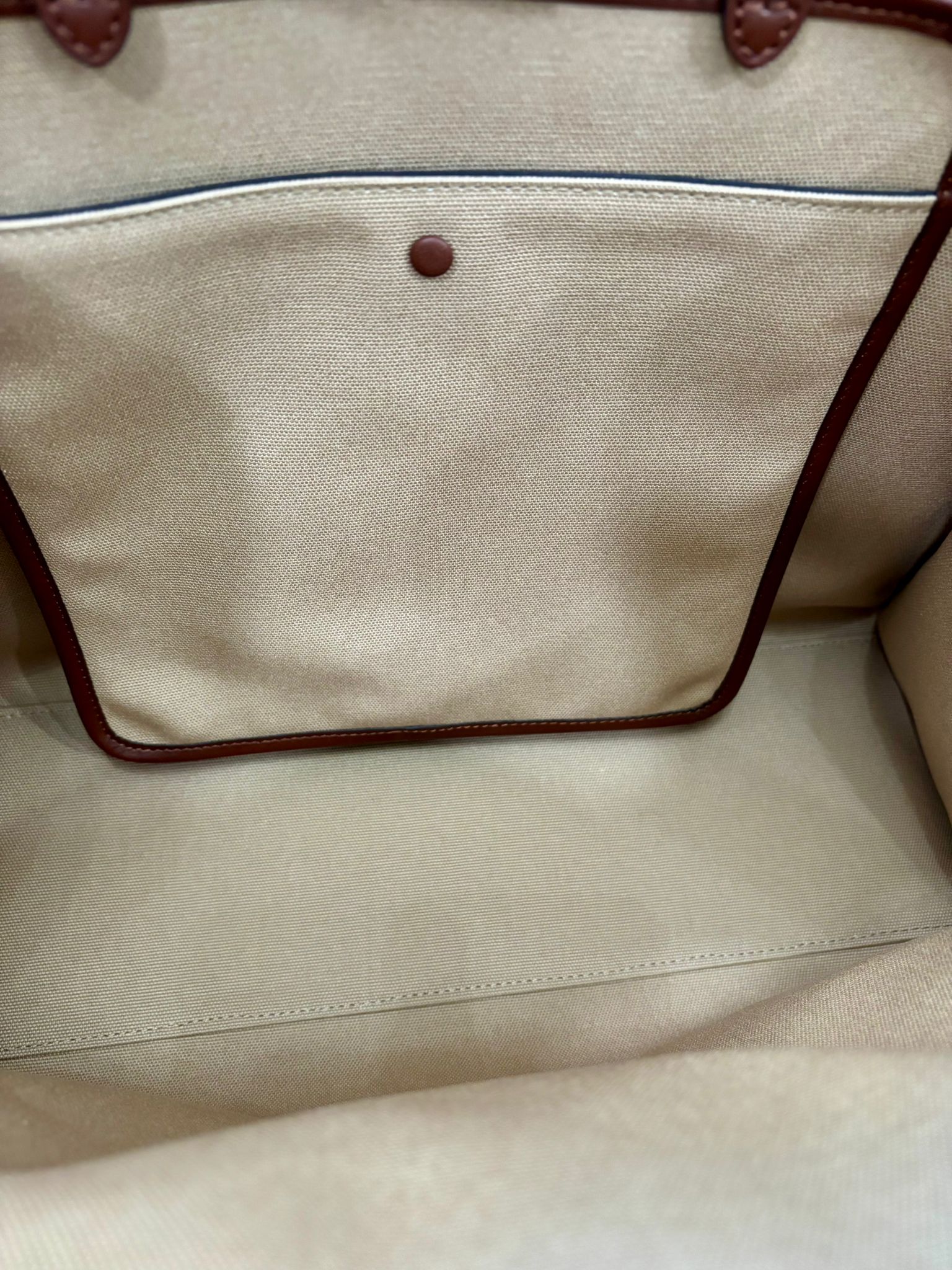 FENDI PEEKABOO X FF LITE ZUCCA CANVAS & LEATHER MEDIUM TOTE BAG