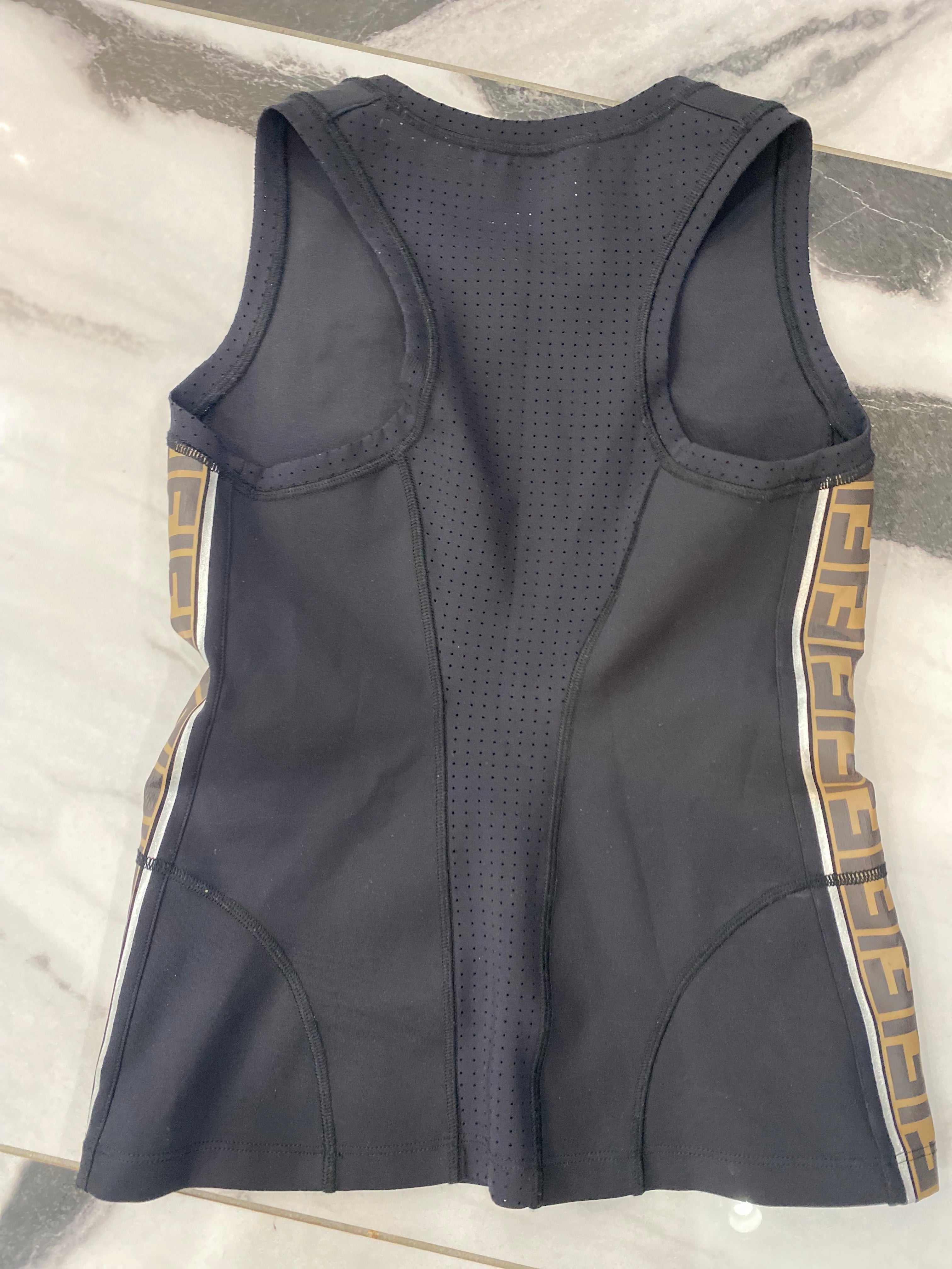 FENDI FF SPORT LOGO TANK TOP