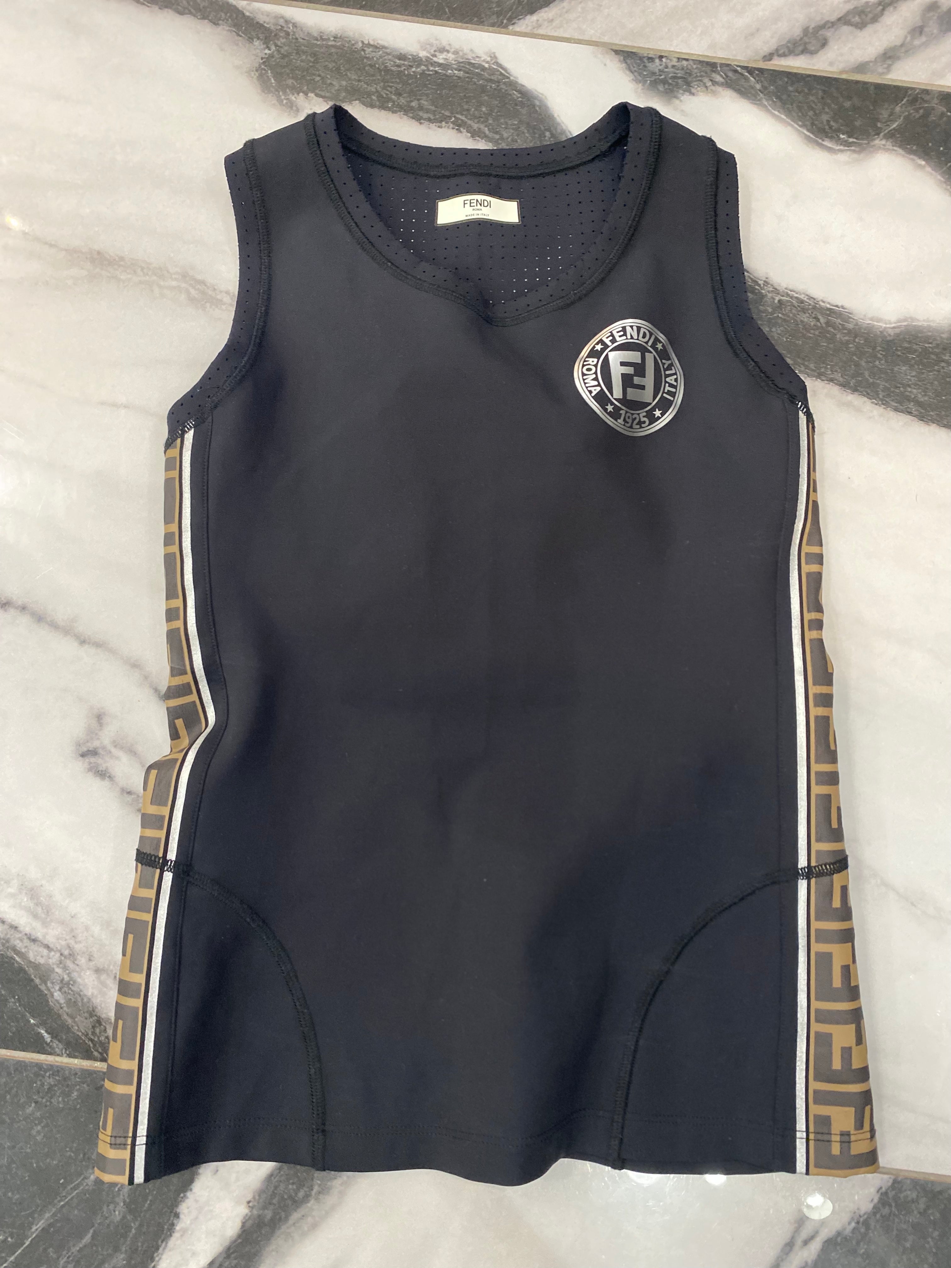 FENDI FF SPORT LOGO TANK TOP