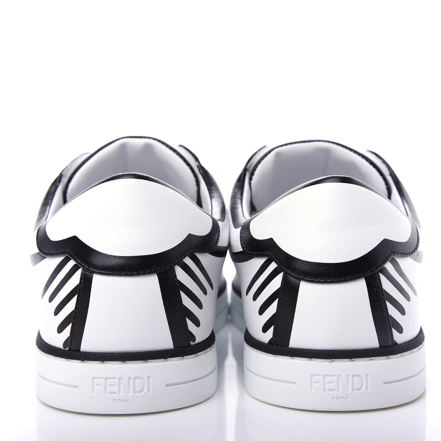 FENDI X JOSHUA VIDES NAPPA LEATHER FF SLIP-ON SNEAKERS