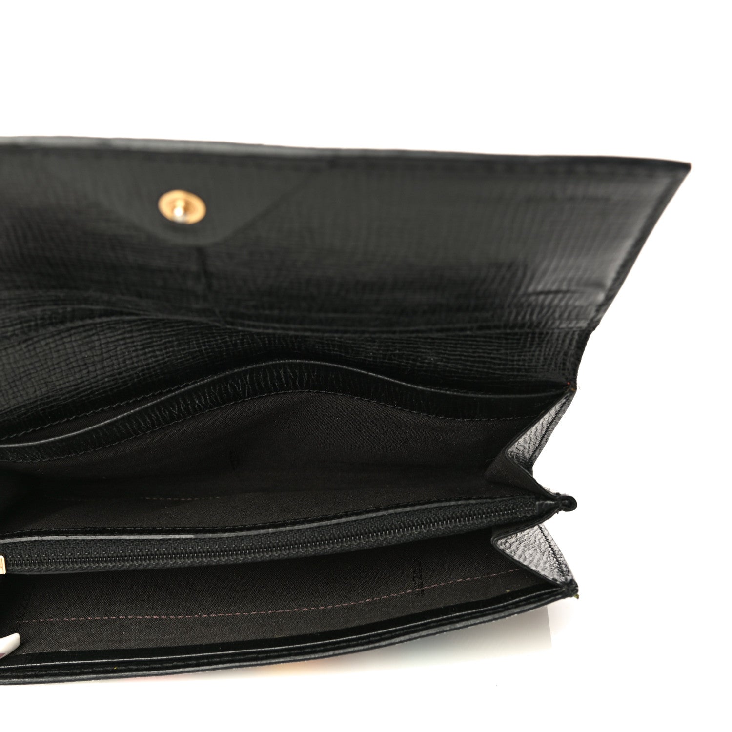 FENDI ZUCCA FF SPALMATI MULTICOLOR CONTINENTAL WALLET