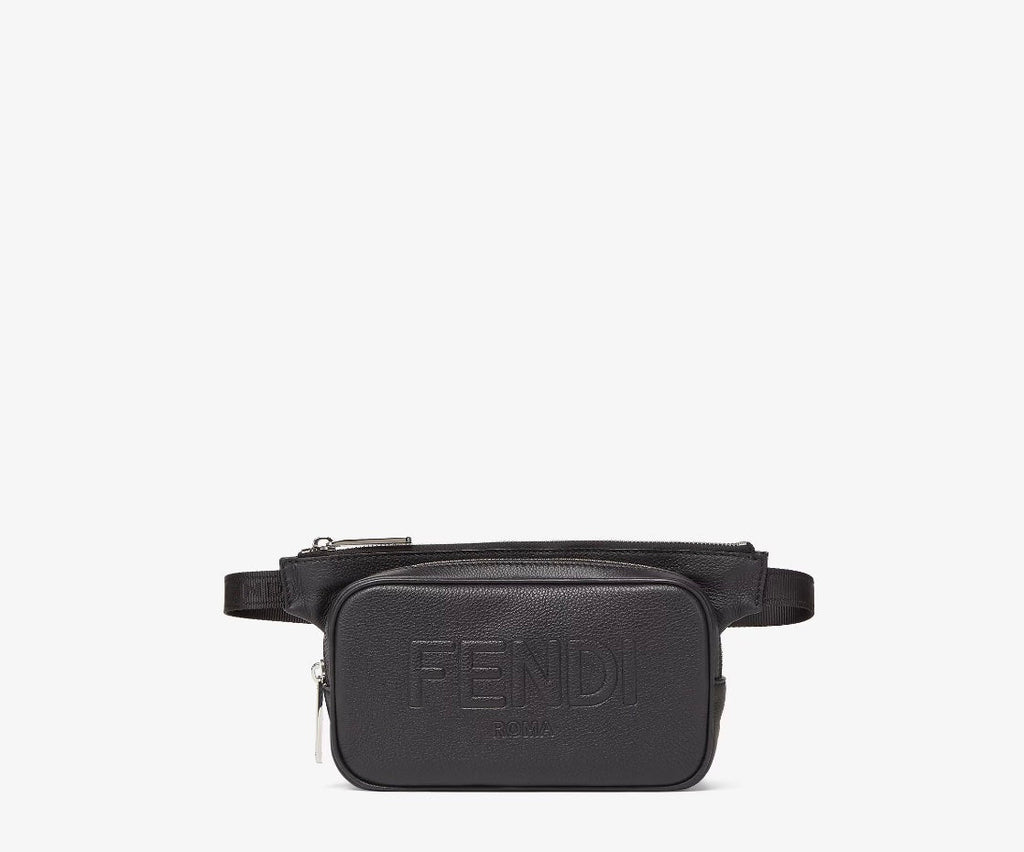 FENDI ROMA LOGO EMBOSSED LEATHER BELT BAG