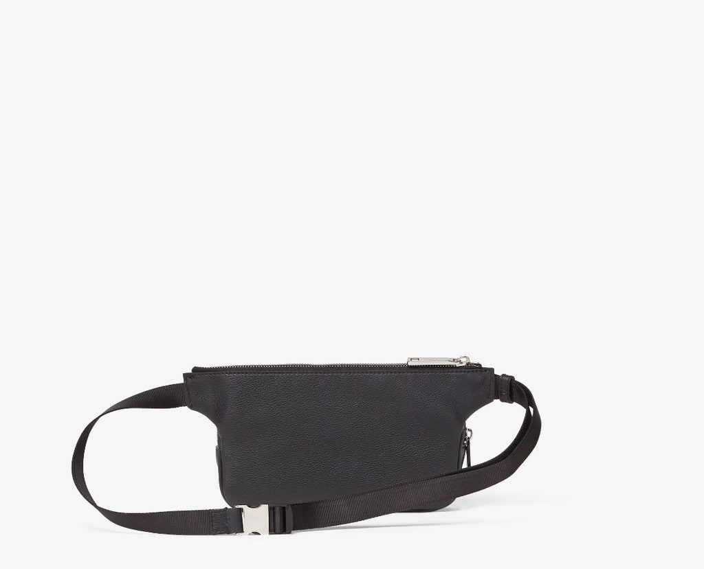 FENDI ROMA LOGO EMBOSSED LEATHER BELT BAG
