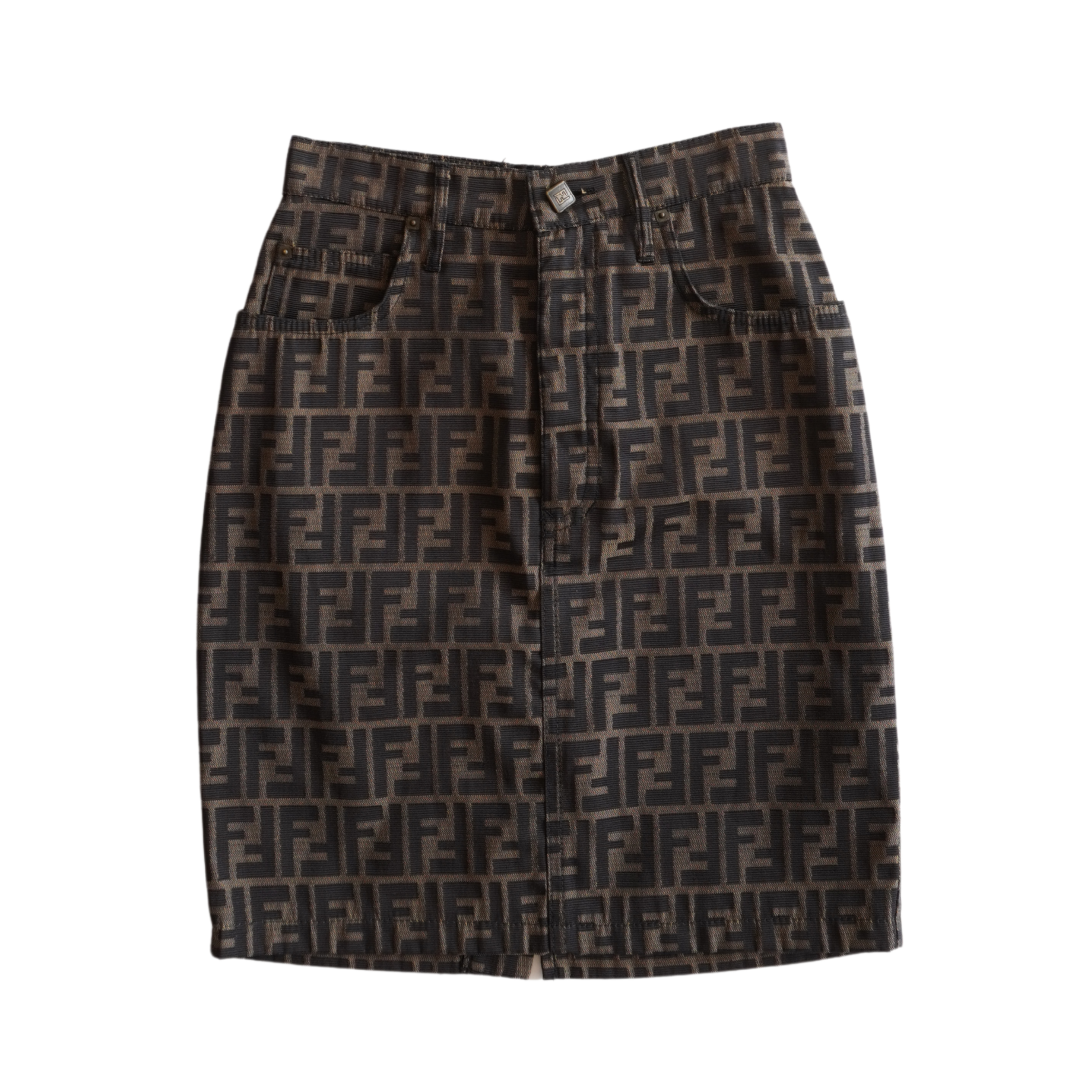 Fendi 'Zucca' Pencil Skirt - Women's 24