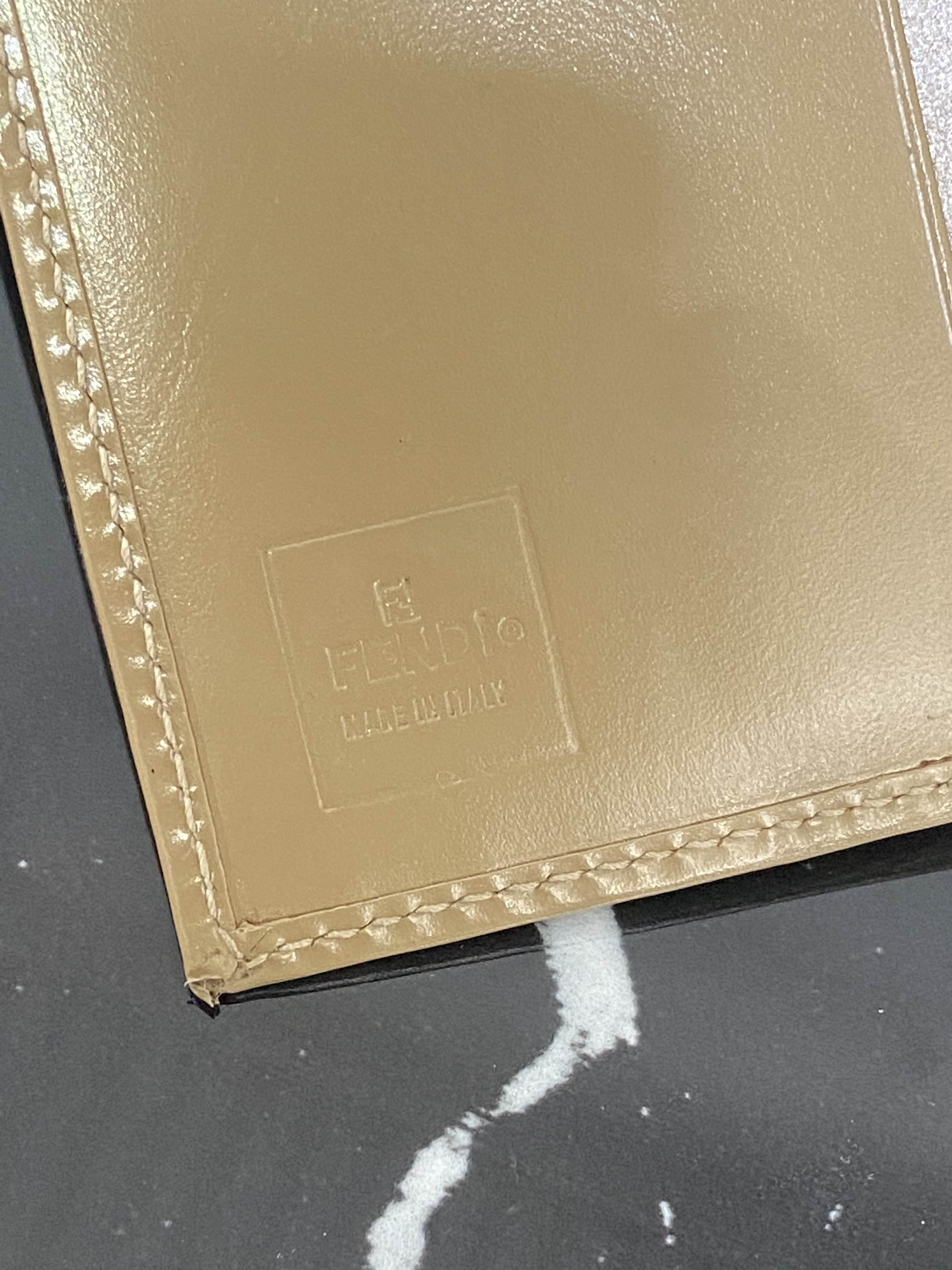 FENDI SMALL FOLDED MONOGRAM WALLET