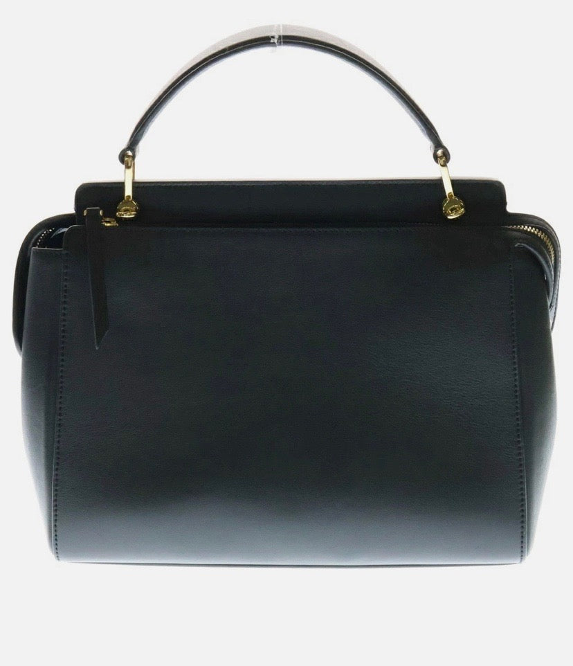 FENDI STUDDED DOTCOM TWO WAY LEATHER BAG