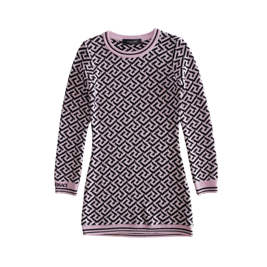 Versace 'La Greca' Knit Dress - Women's 42
