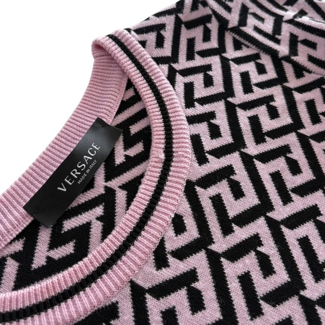 Versace 'La Greca' Knit Dress - Women's 42