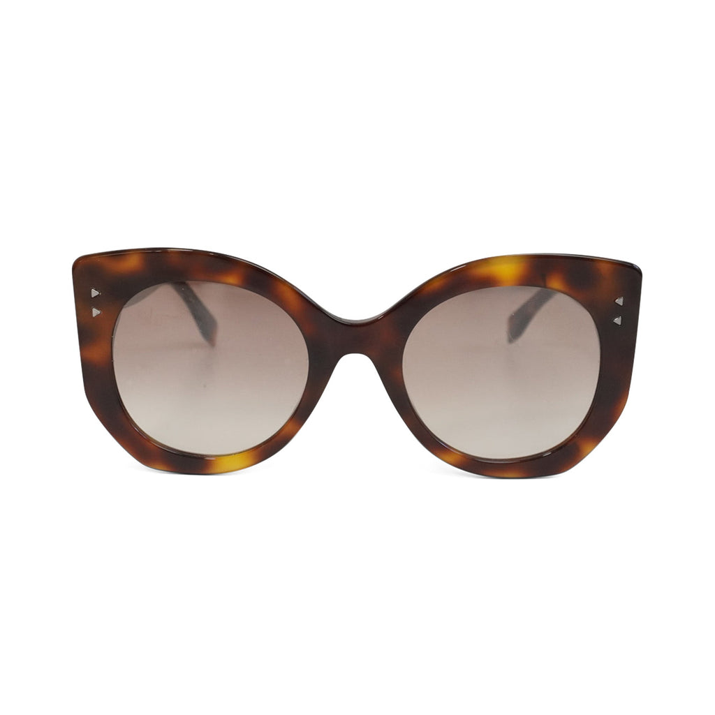 Fendi 'Peekaboo' Rounded Cateye Sunglasses