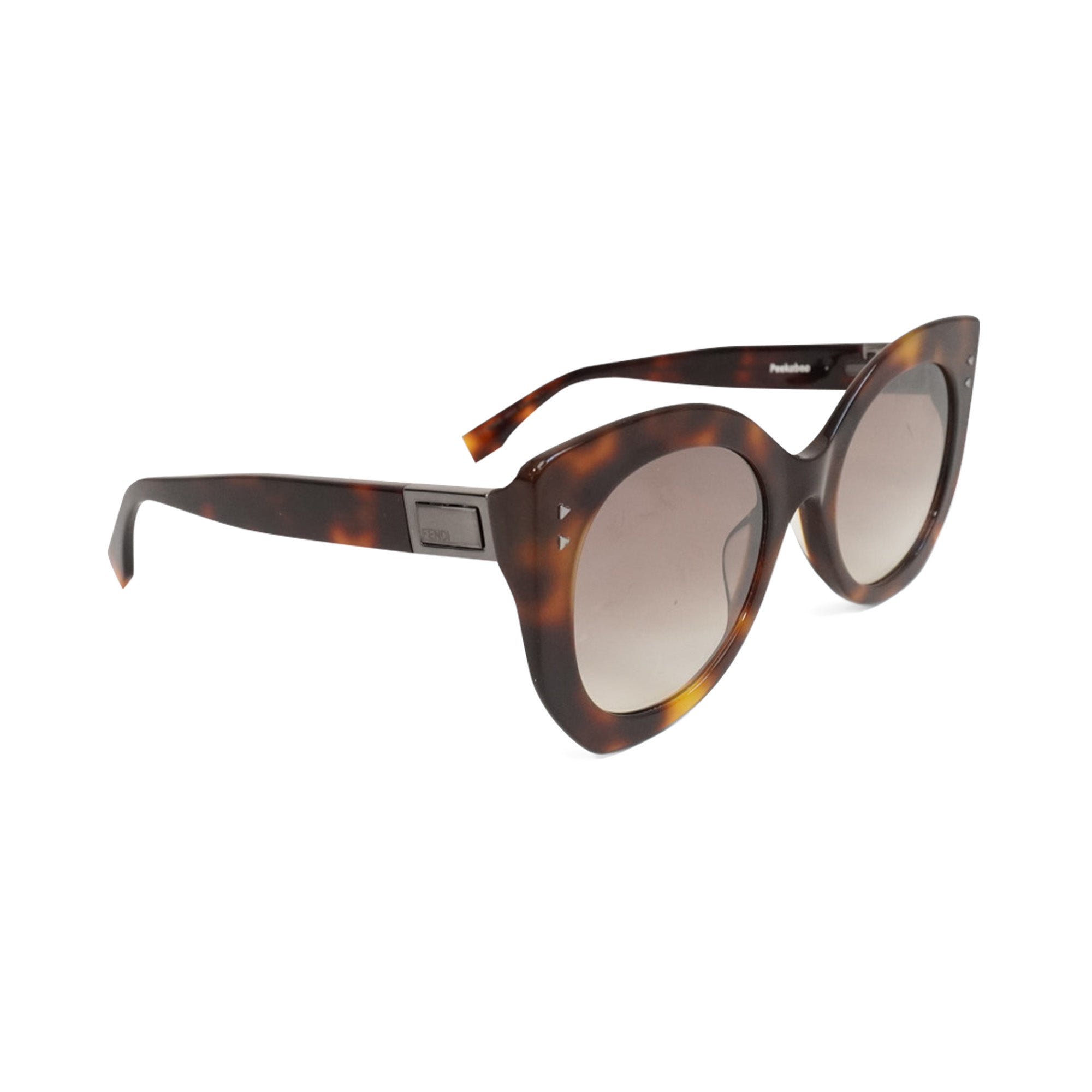 Fendi 'Peekaboo' Rounded Cateye Sunglasses