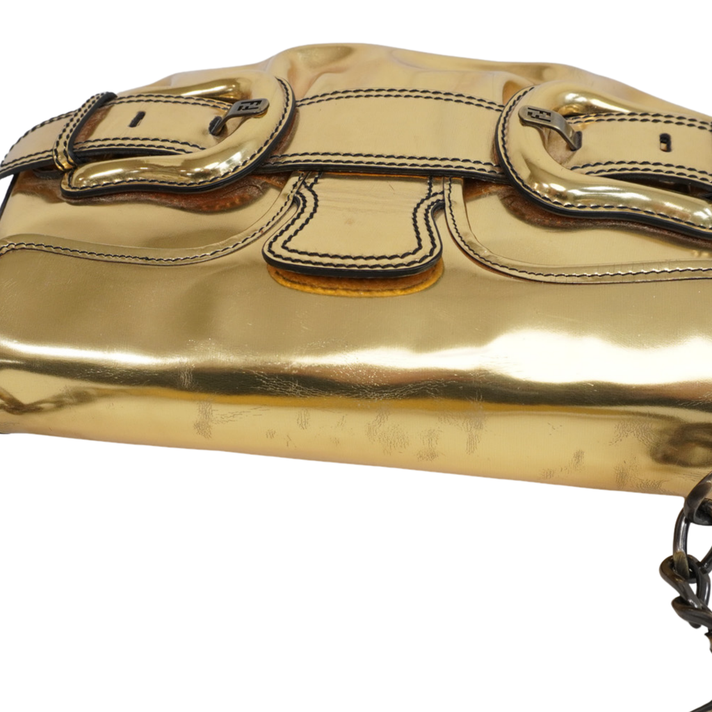 Fendi 'B Bis' Metallic Shoulder Bag