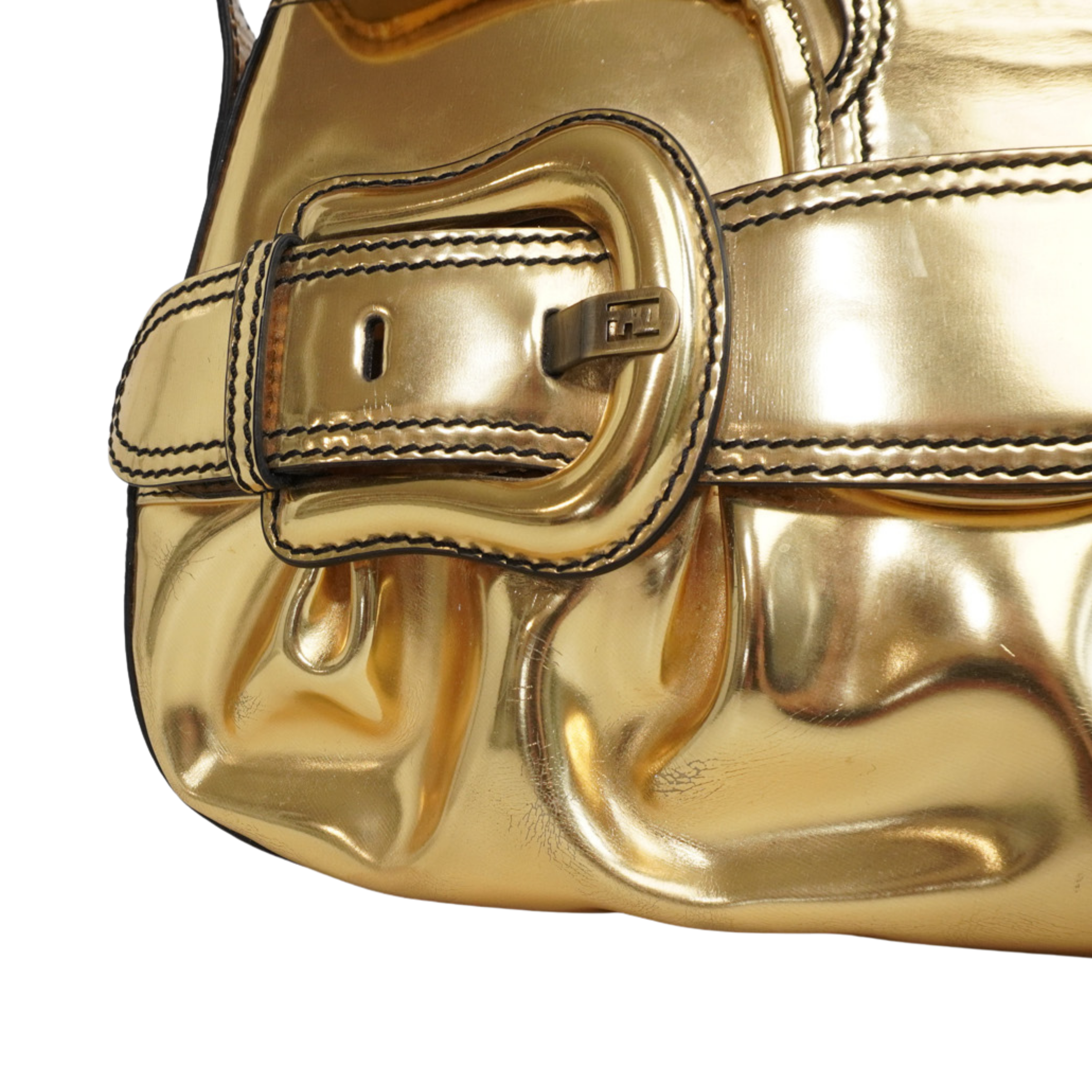 Fendi 'B Bis' Metallic Shoulder Bag