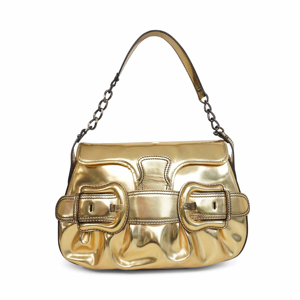 Fendi 'B Bis' Metallic Shoulder Bag