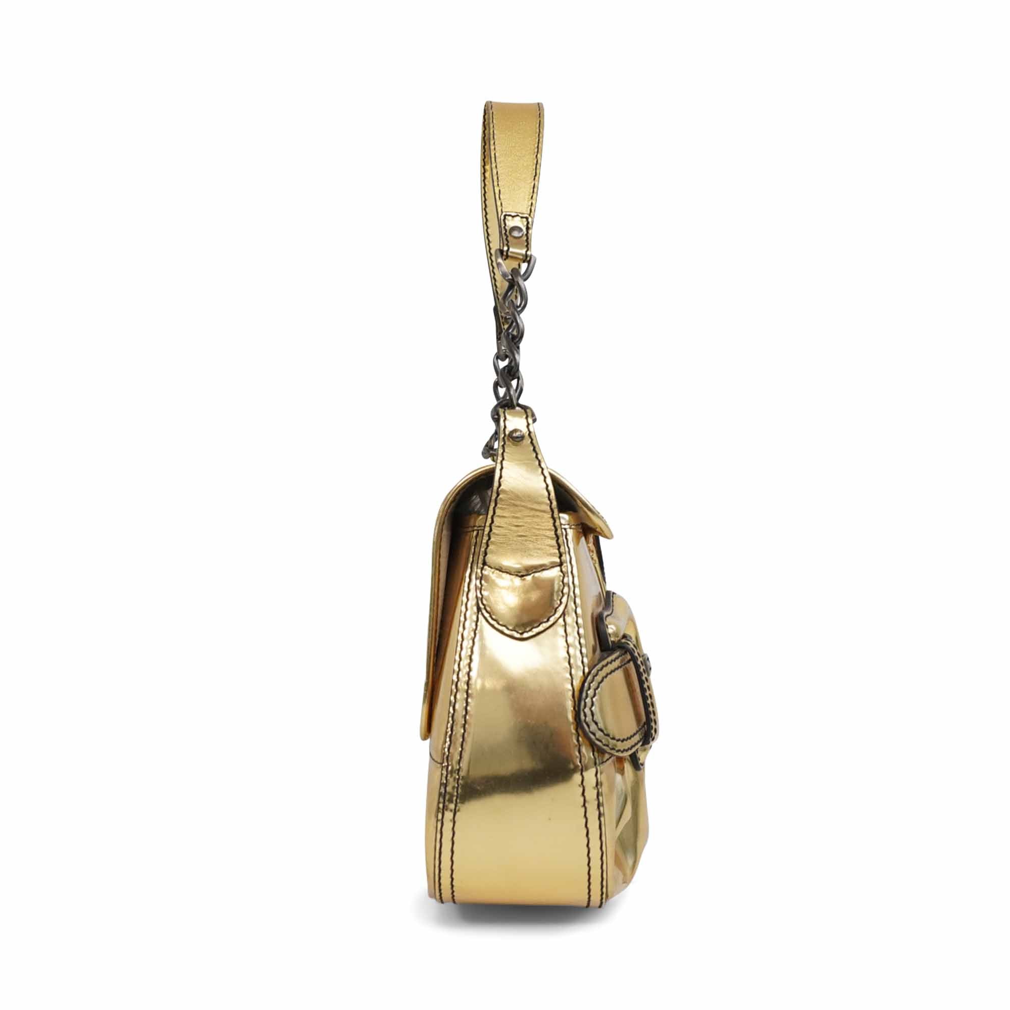 Fendi 'B Bis' Metallic Shoulder Bag
