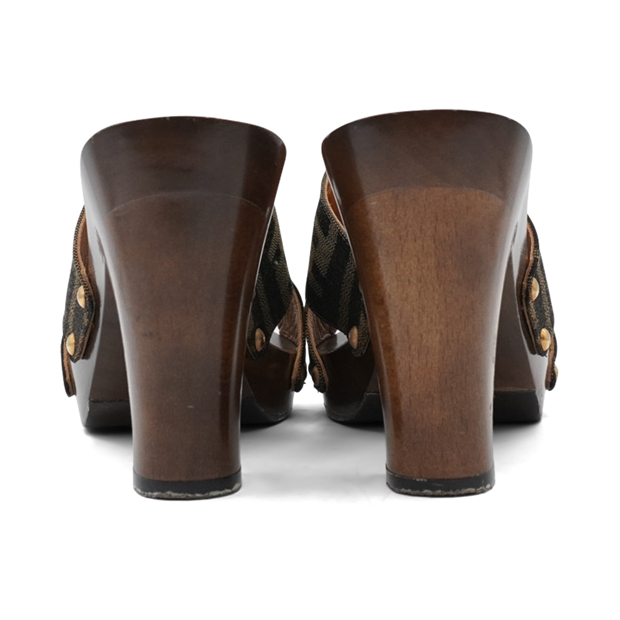 Fendi Zucca Mules - Women's 36