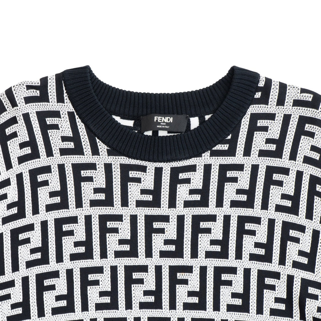 Fendi 'FF' Monogram Sweater - Women's M