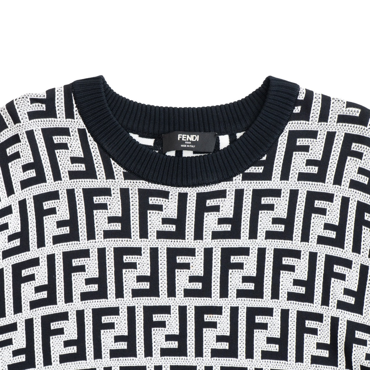 Fendi 'FF' Monogram Sweater - Women's M