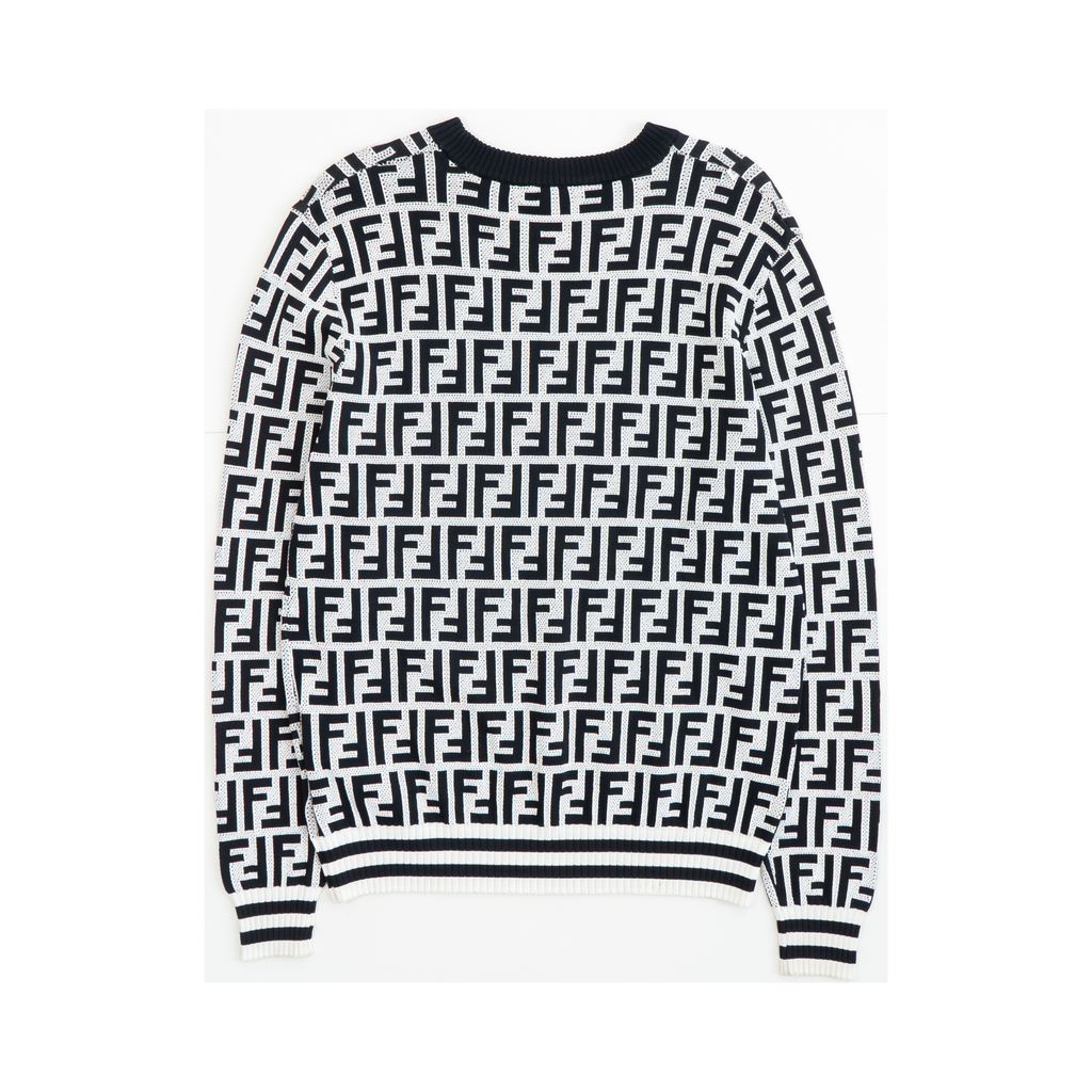 Fendi 'FF' Monogram Sweater - Women's M