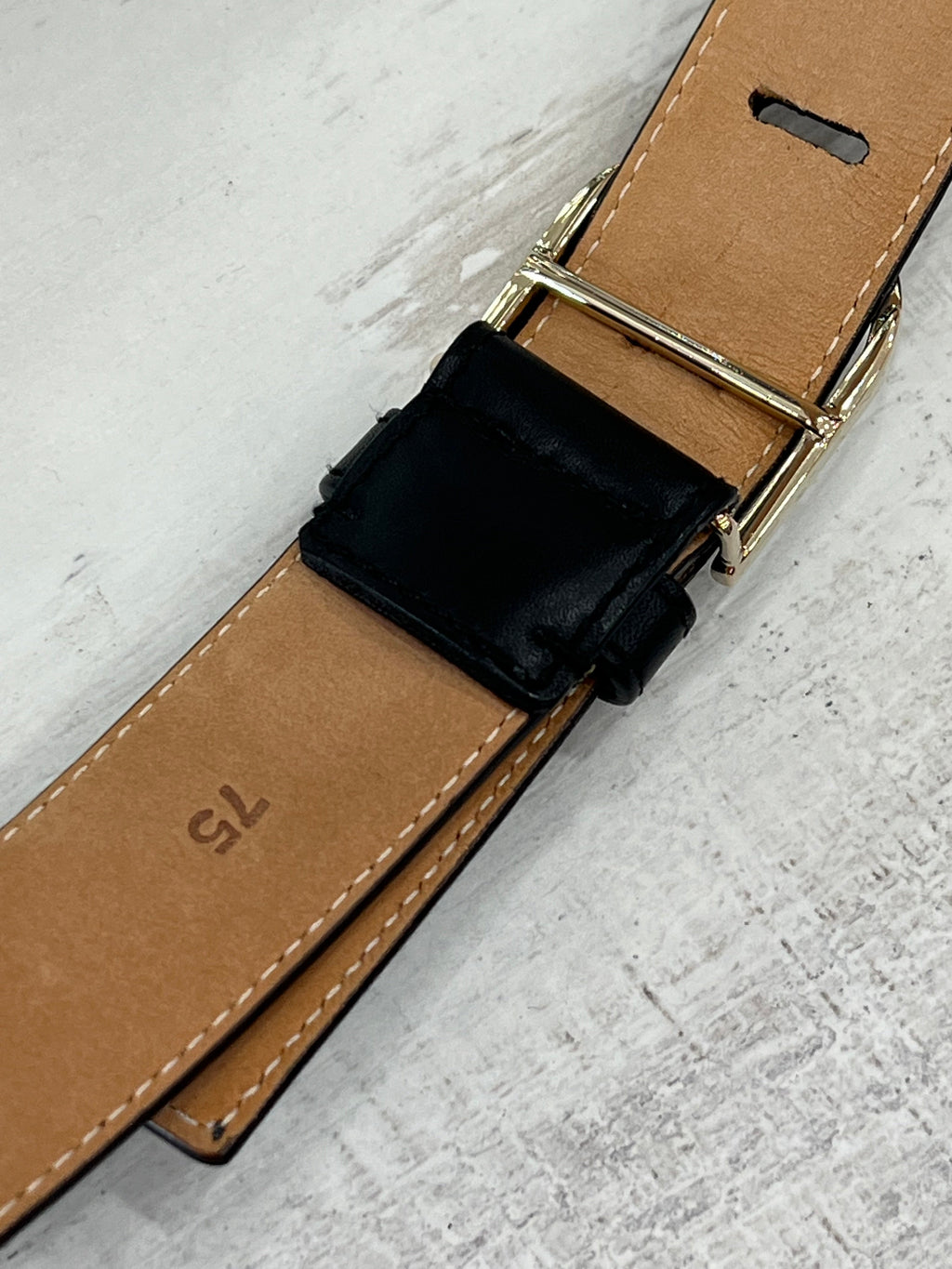SALVATORE FERRAGAMO GANCINI CALFSKIN LEATHER BELT