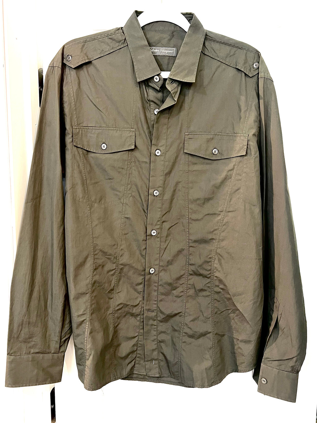 SALVATORE FERRAGAMO BUTTON DOWN SHIRT