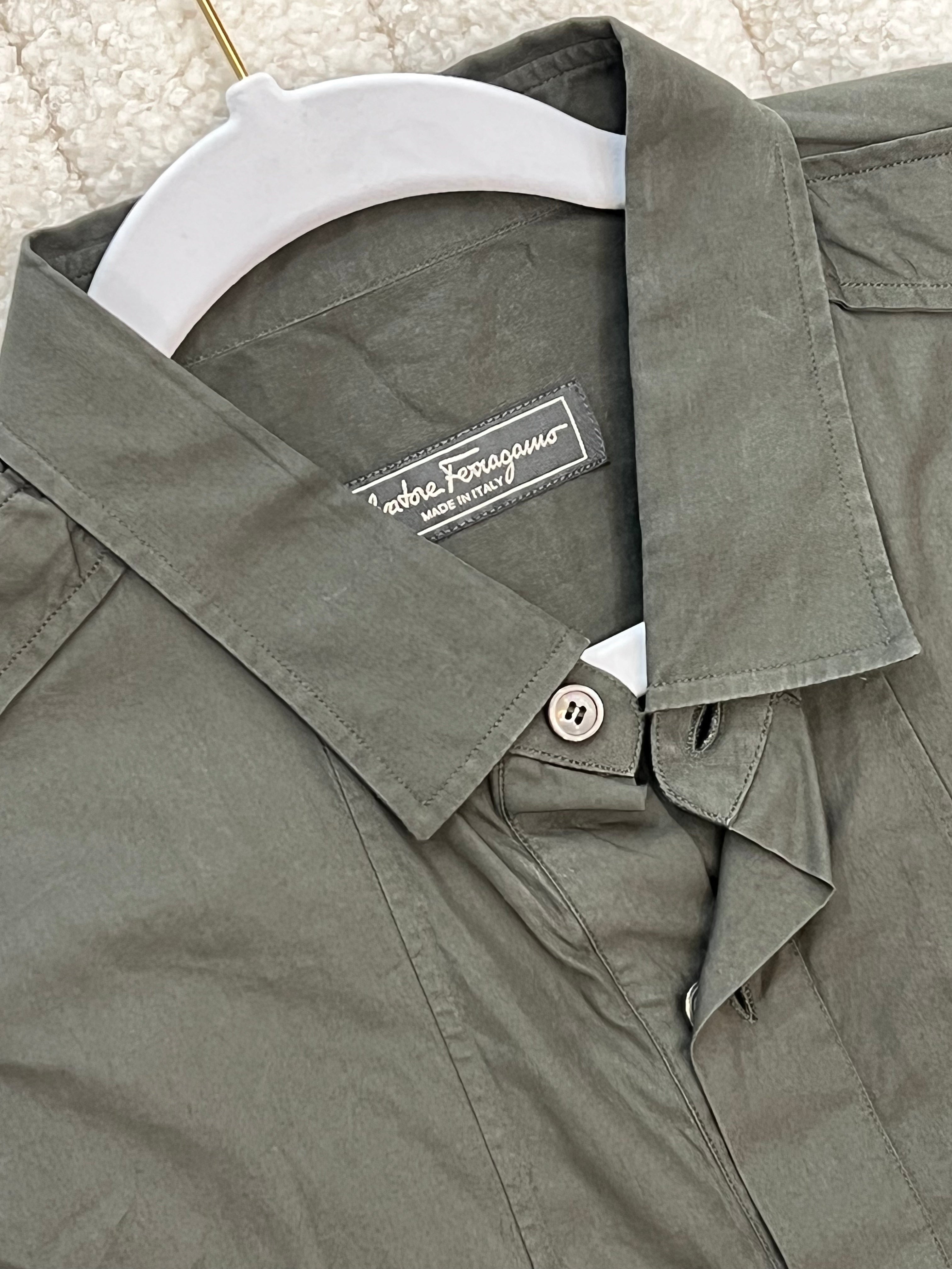 SALVATORE FERRAGAMO BUTTON DOWN SHIRT