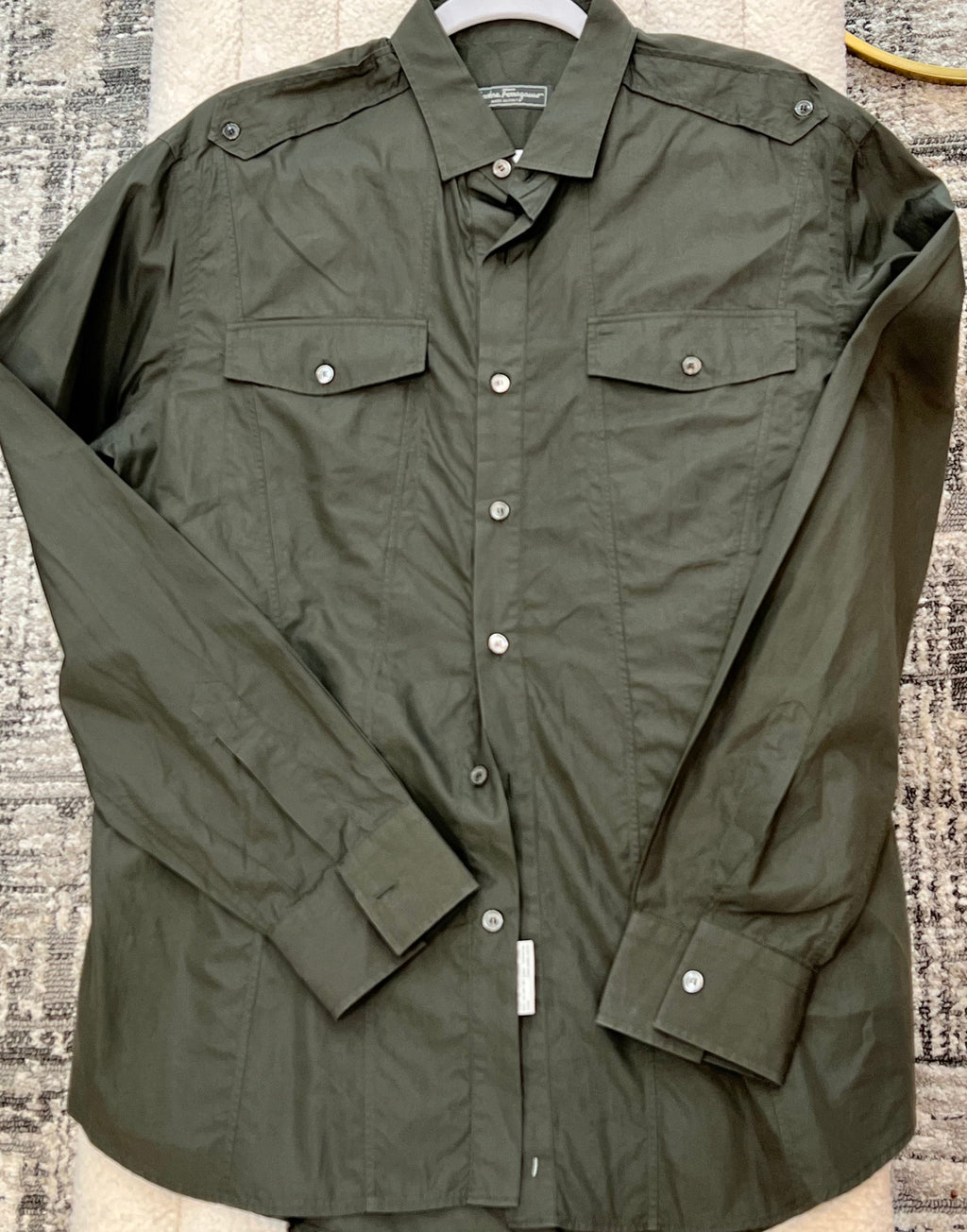 SALVATORE FERRAGAMO BUTTON DOWN SHIRT