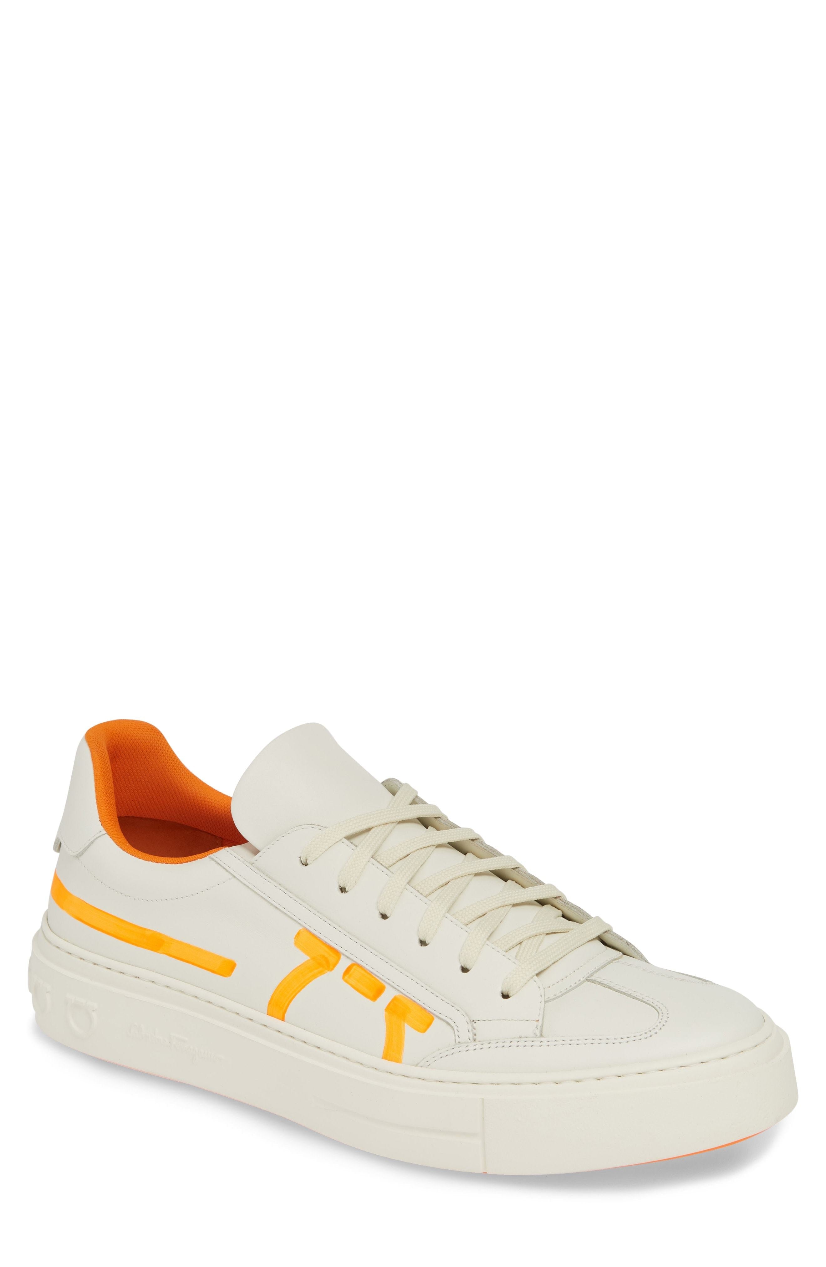 SALVATORE FERRAGAMO ARWIN CALFSKIN LEATHER SNEAKERS
