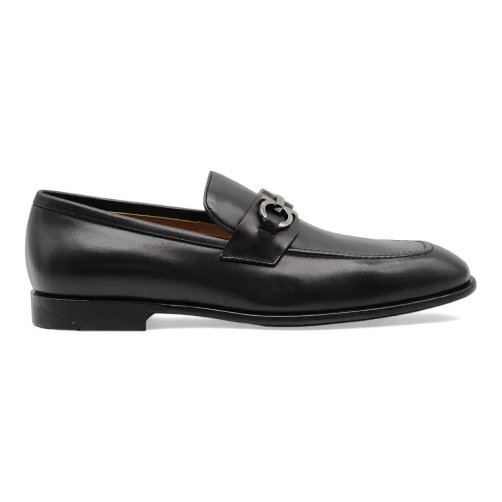 SALVATORE FERRAGAMO PAVIA GANCINI LEATHER LOAFERS
