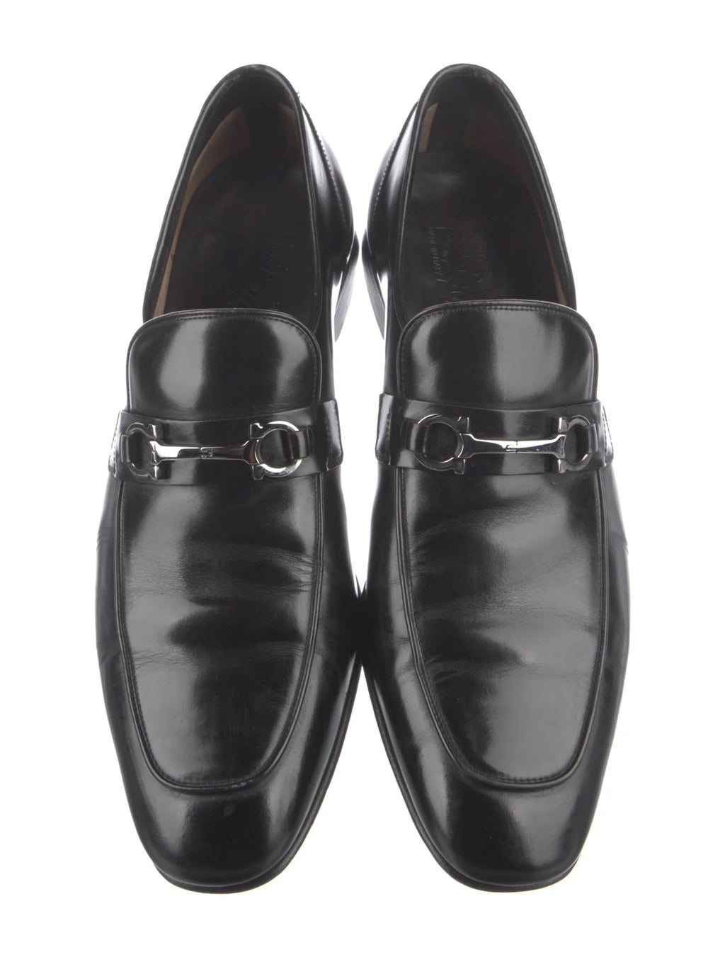 SALVATORE FERRAGAMO PAVIA GANCINI LEATHER LOAFERS
