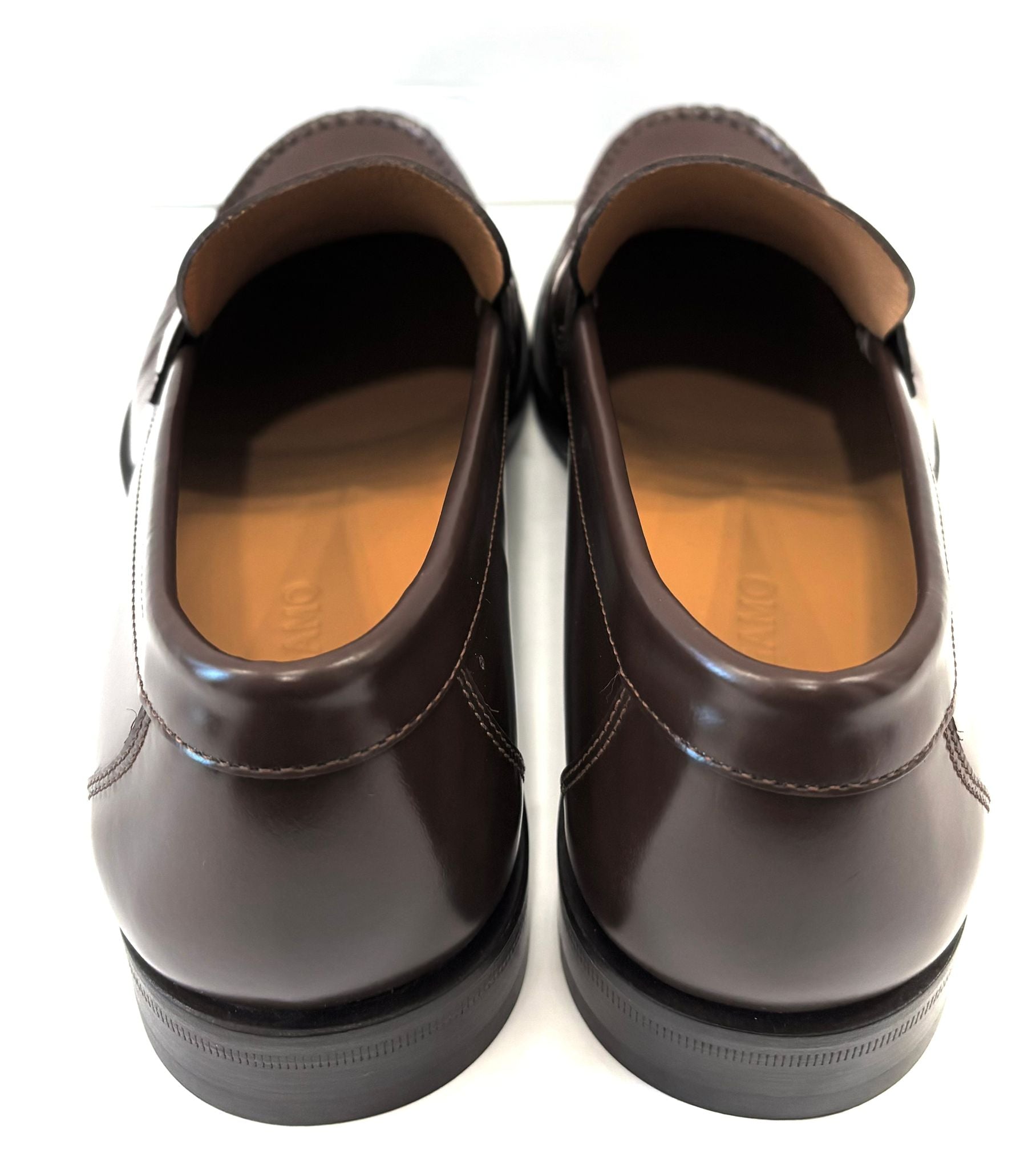 FERRAGAMO FORT FORT ROYALE GANCINI CALFSKIN LEATHER LOAFERS