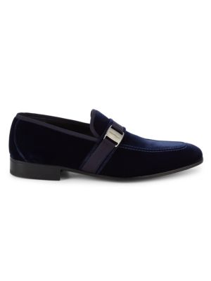 FERRAGAMO PURPLE VELVET LOAFERS