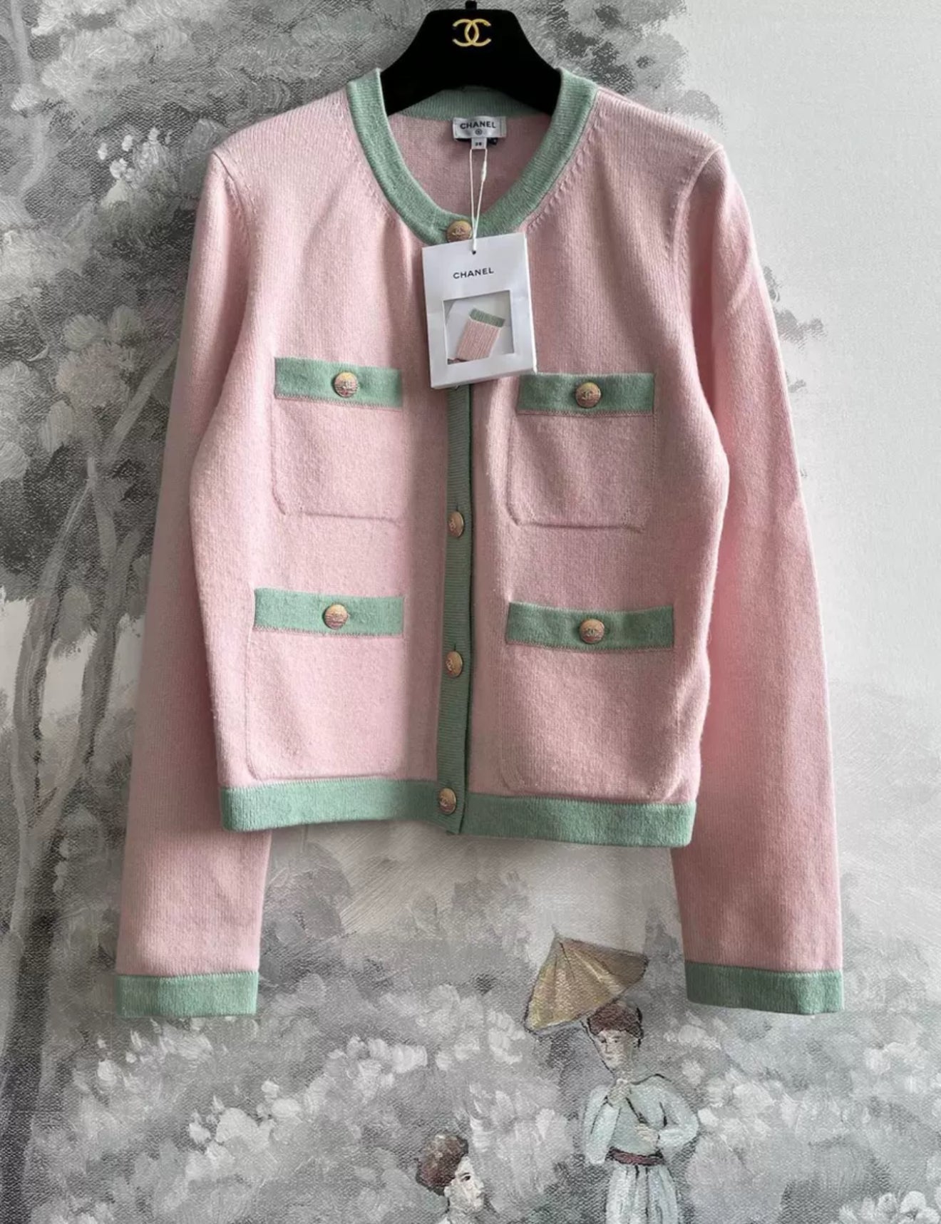 Chanel 24C pink cashmere igan