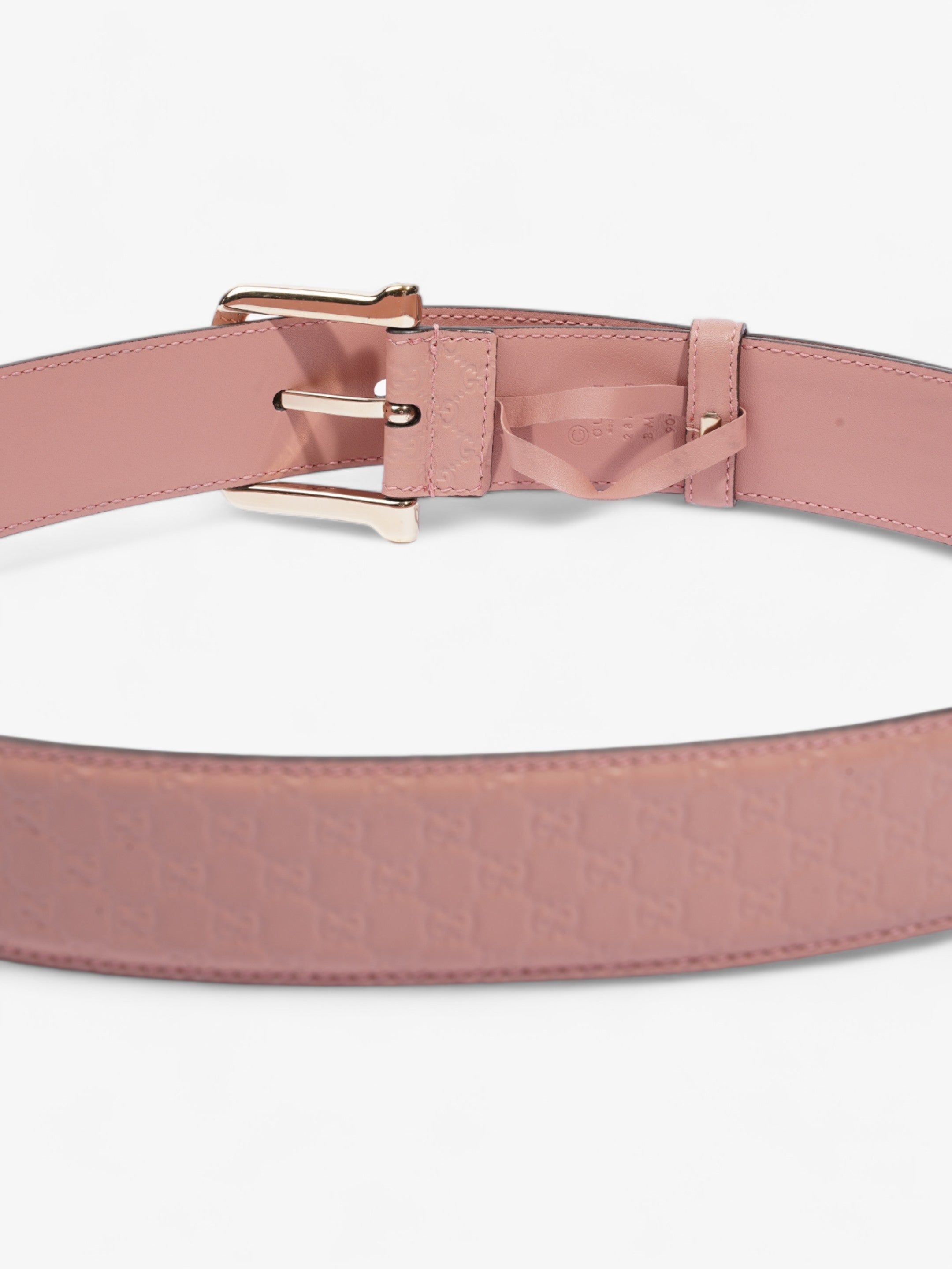 Gucci Buckle Belt Pink Leather 90cm 36"