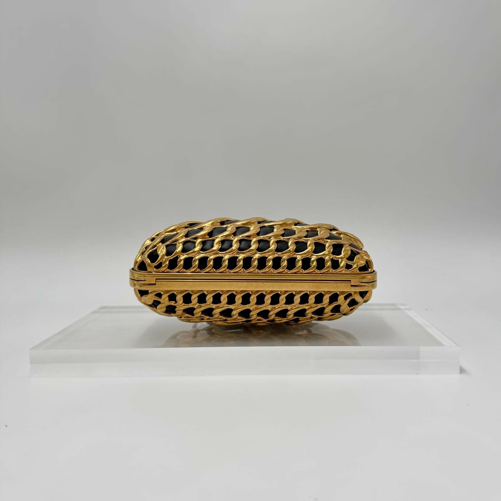 Chanel Pre-Fall 2019 Lambskin Gold Metal Clutch