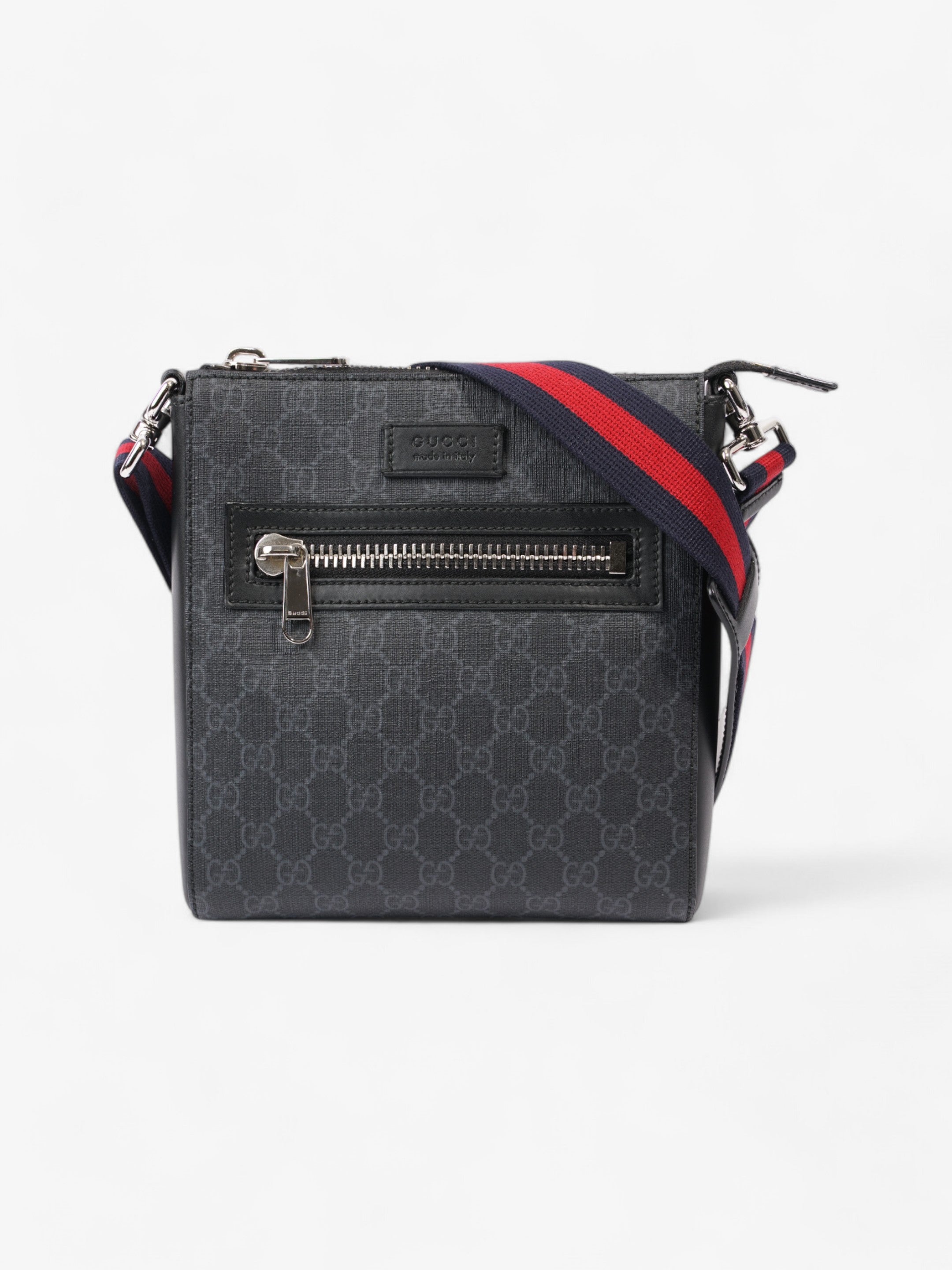 Gucci Messenger Bag Black / GG Supreme Canvas Small