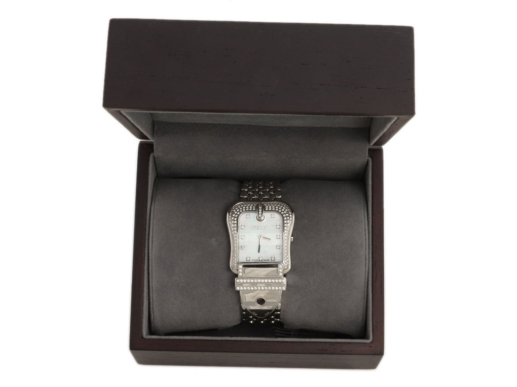 Fendi Stainless Steel Diamond B. Fendi Watch