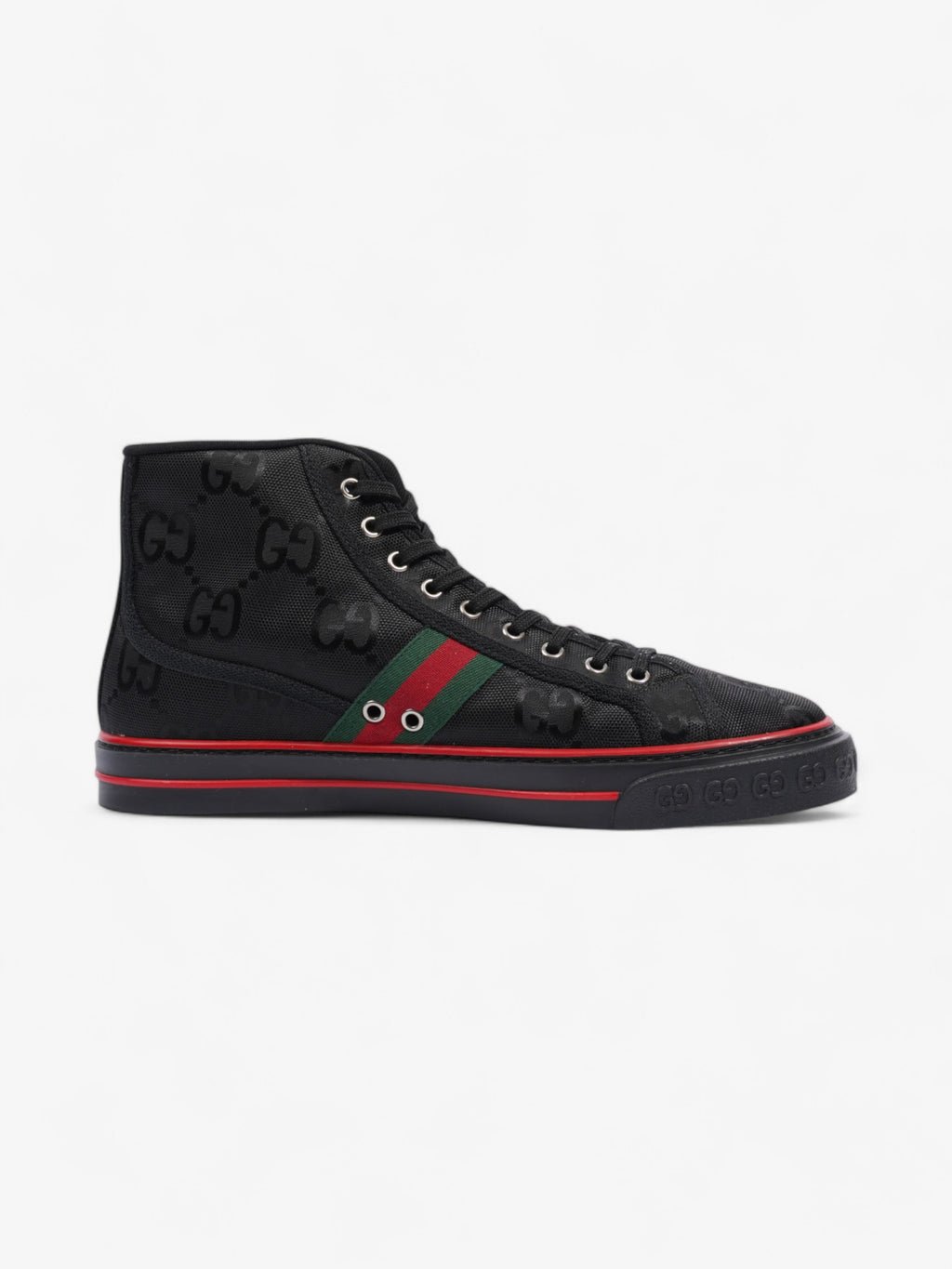 Gucci Off The Grid High-tops Black / Green / Red Canvas EU 44.5 UK 10.5