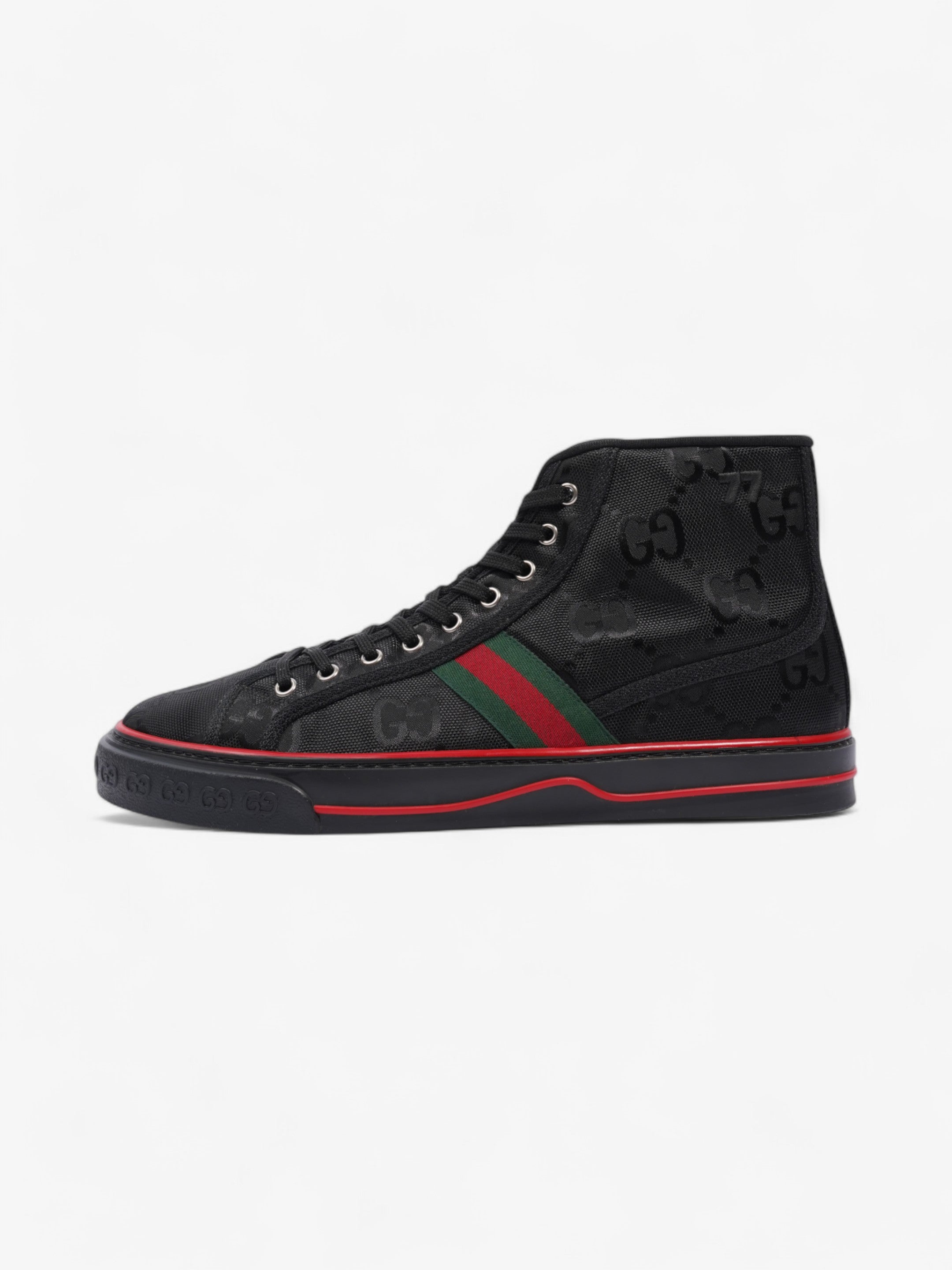 Gucci Off The Grid High-tops Black / Green / Red Canvas EU 44.5 UK 10.5