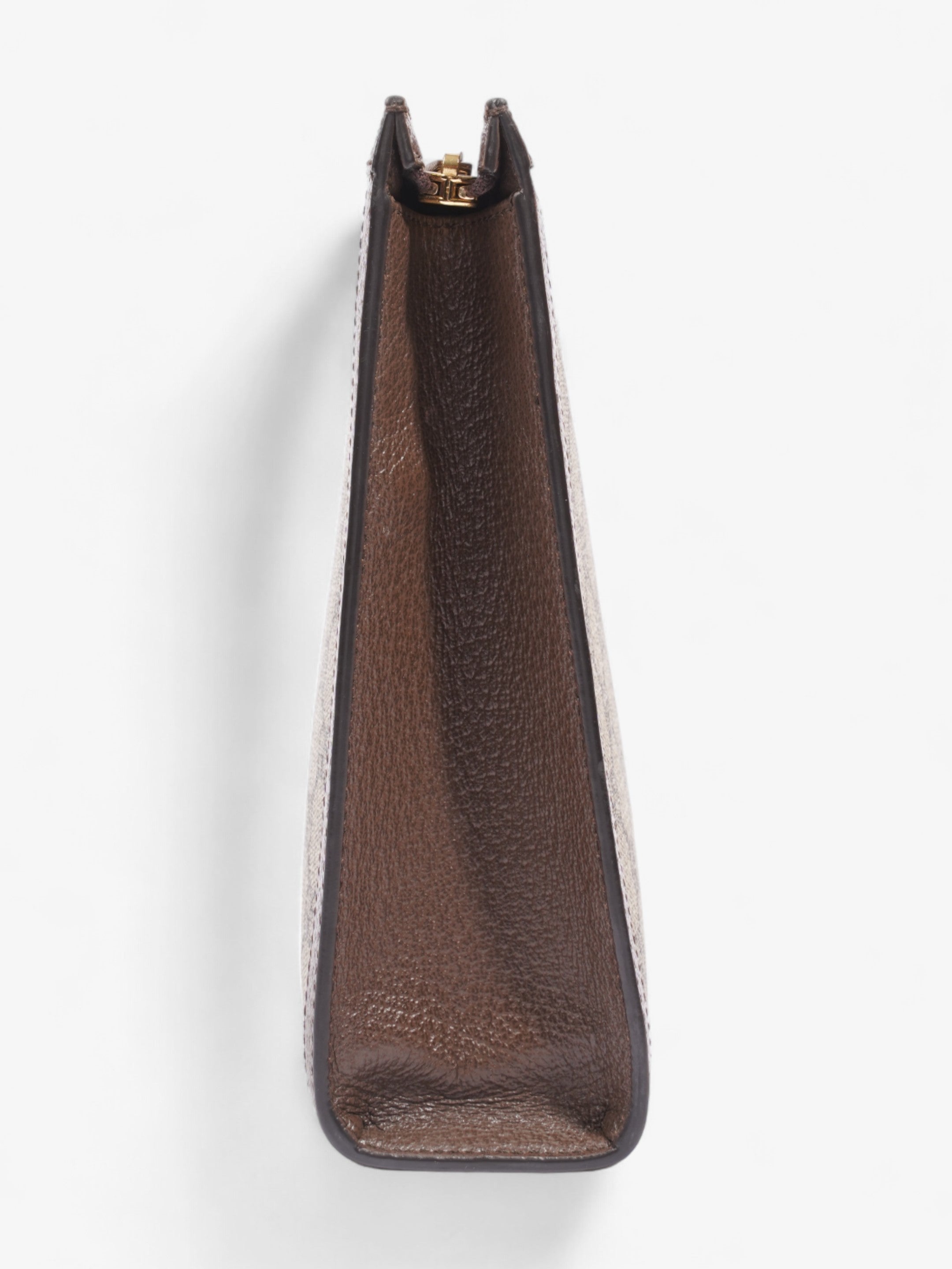 Gucci Ophidia GG Pouch Beige And Ebony GG Supreme / Green And Red Web Coated Canvas