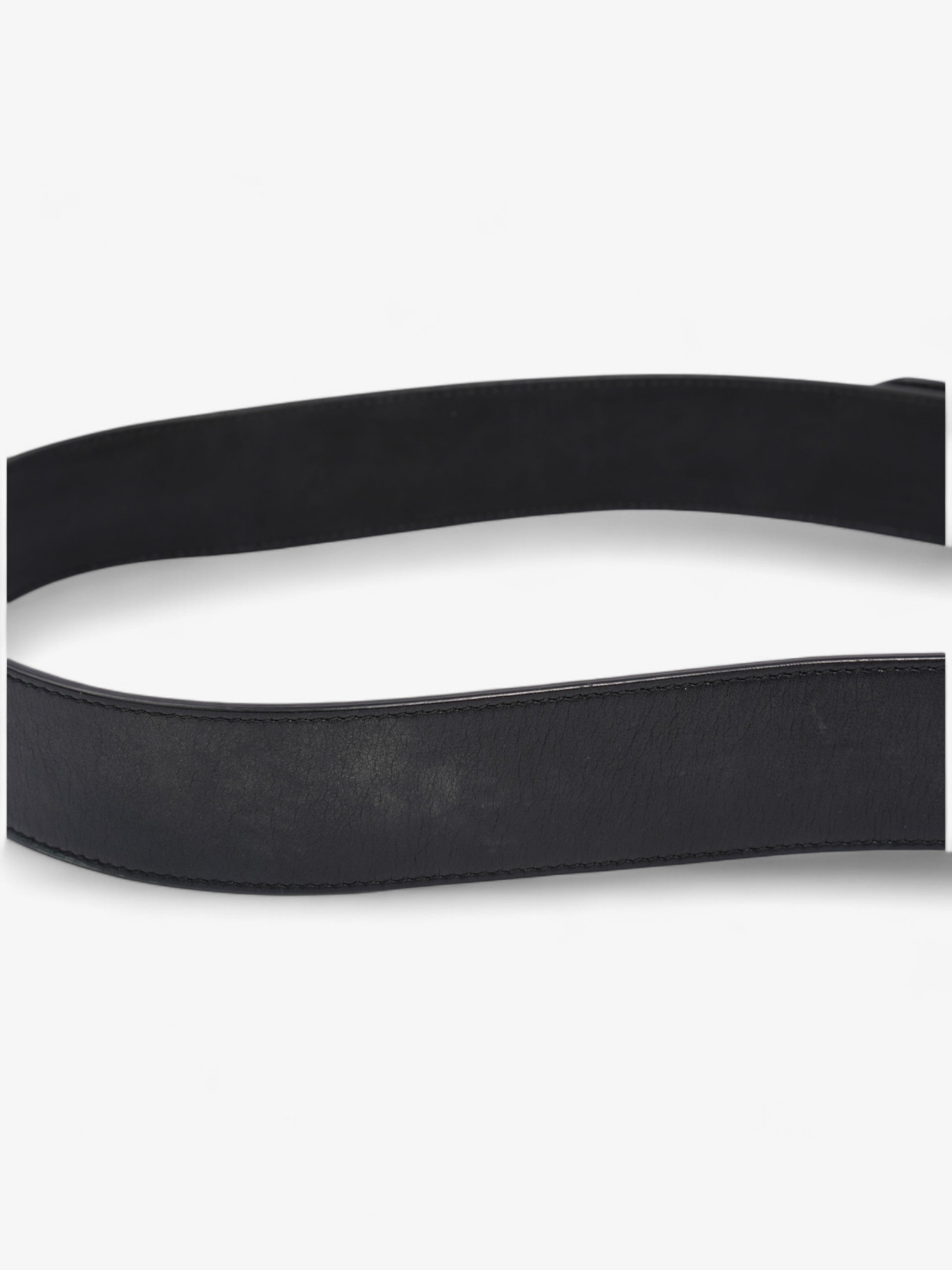 Gucci GG Marmont Wide Belt Black / Gold Leather 80cm / 32"
