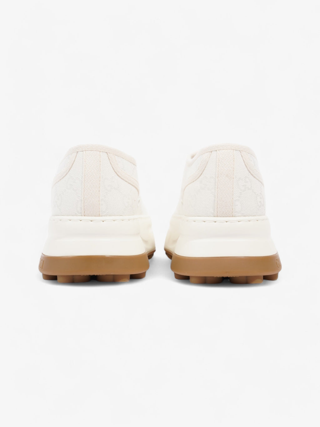 Gucci GG Tennis 1977 Platform Sneakers White  / Cream Canvas EU 41 UK 7