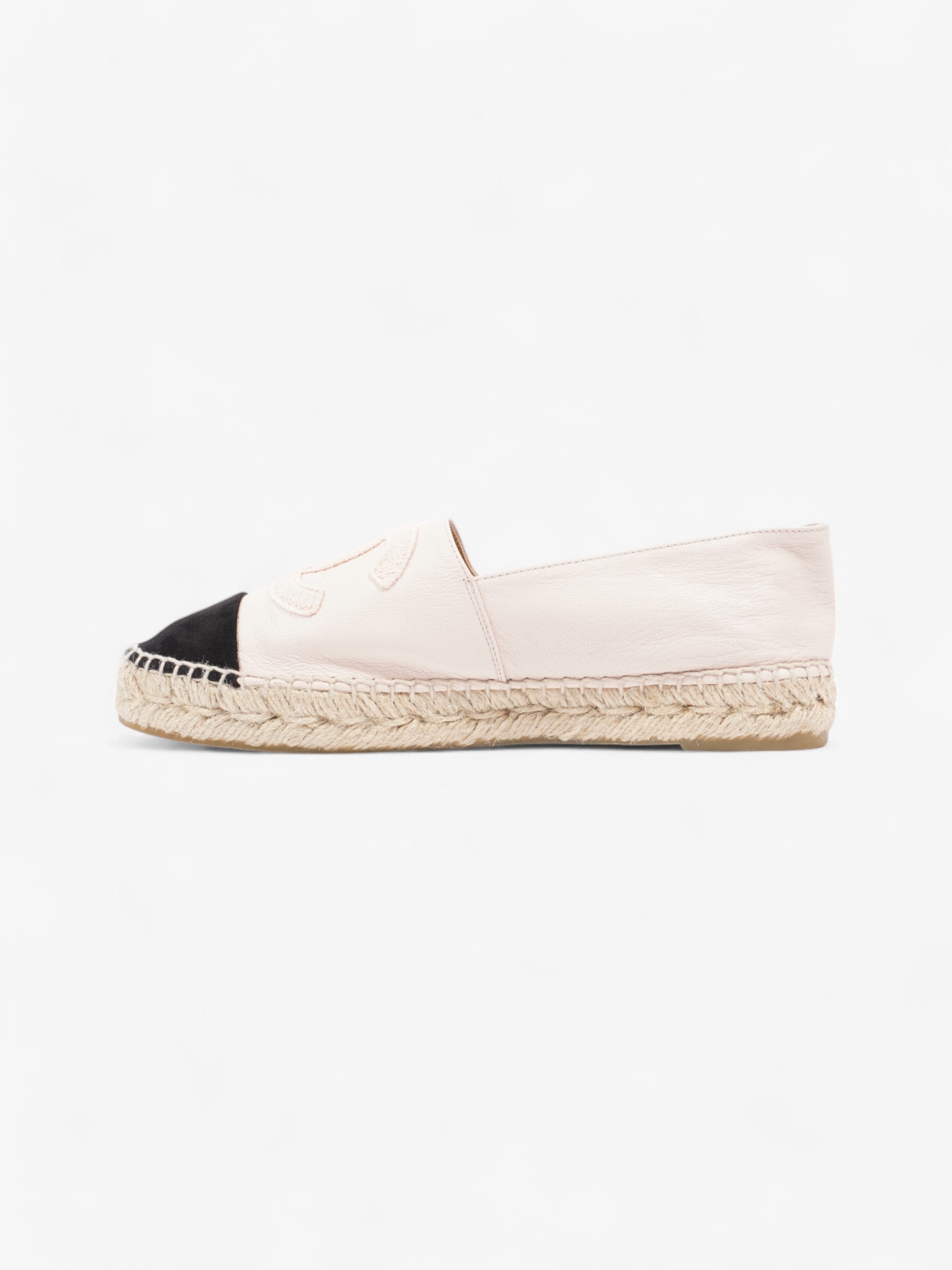 Chanel Espadrilles Pink / Black Leather EU 38 UK 5