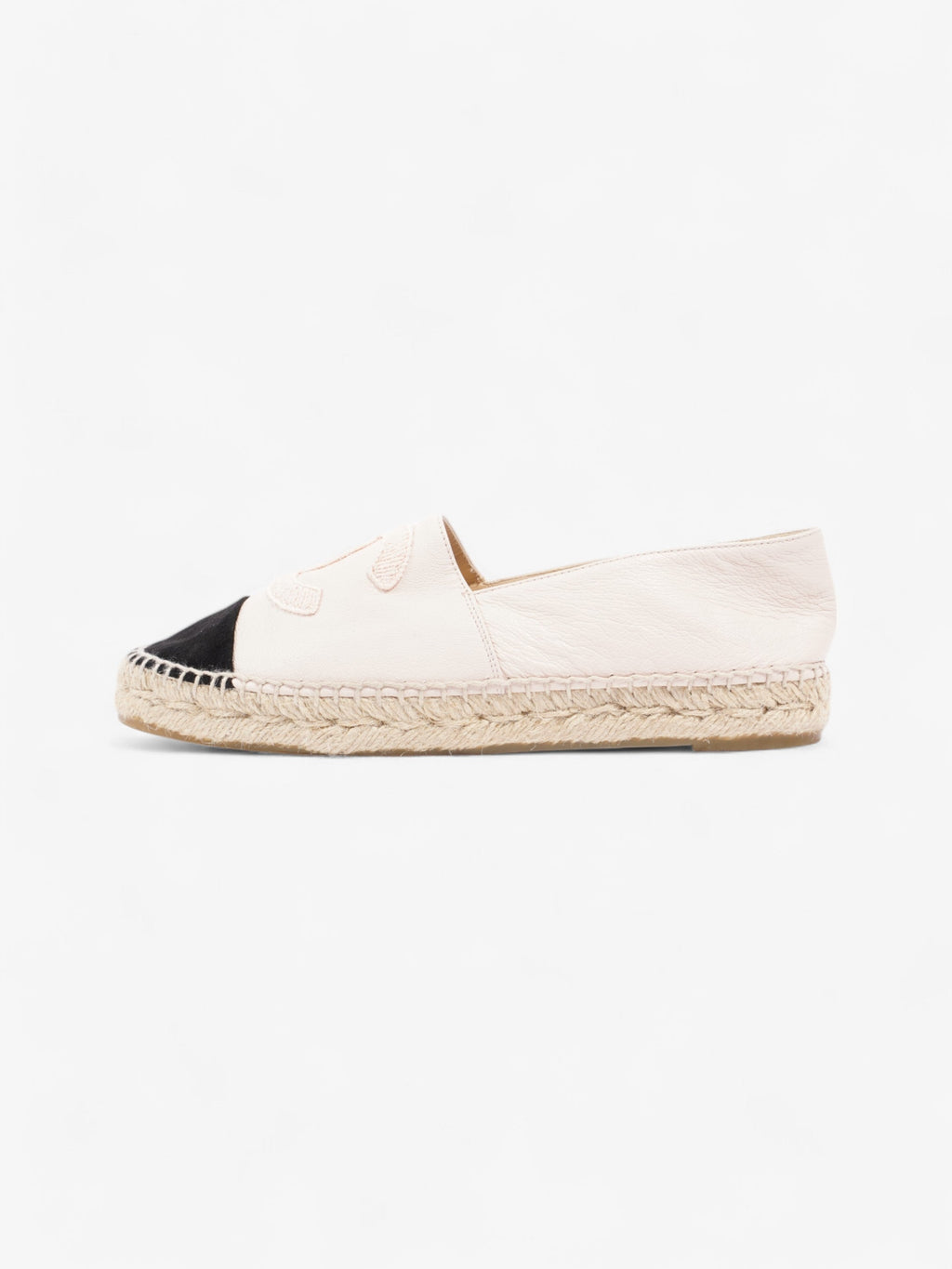 Chanel Espadrilles Pink / Black Leather EU 38 UK 5