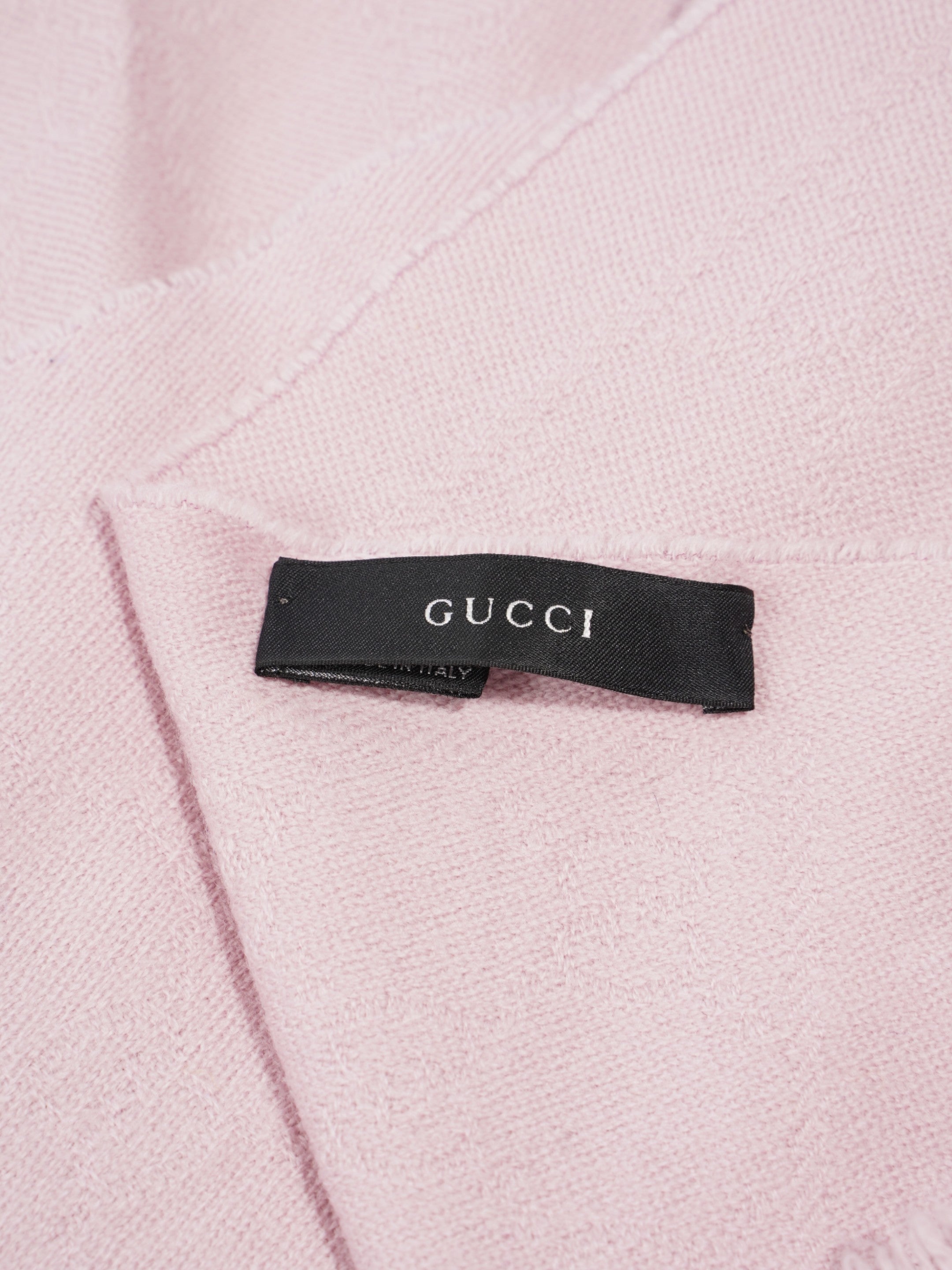 Gucci GG Scarf Pink Wool