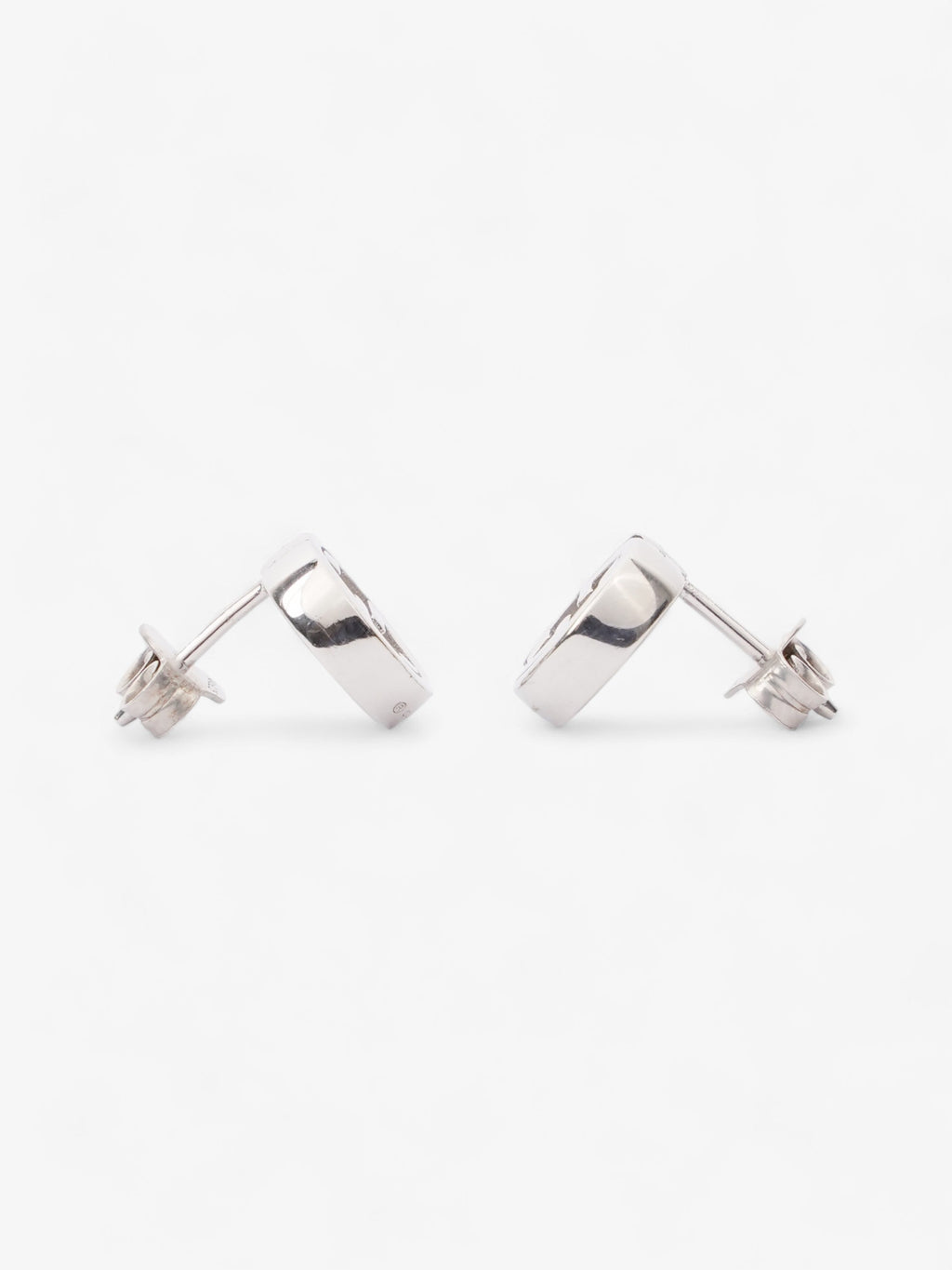 Gucci Interlocking Earrings Silver Silver Sterling